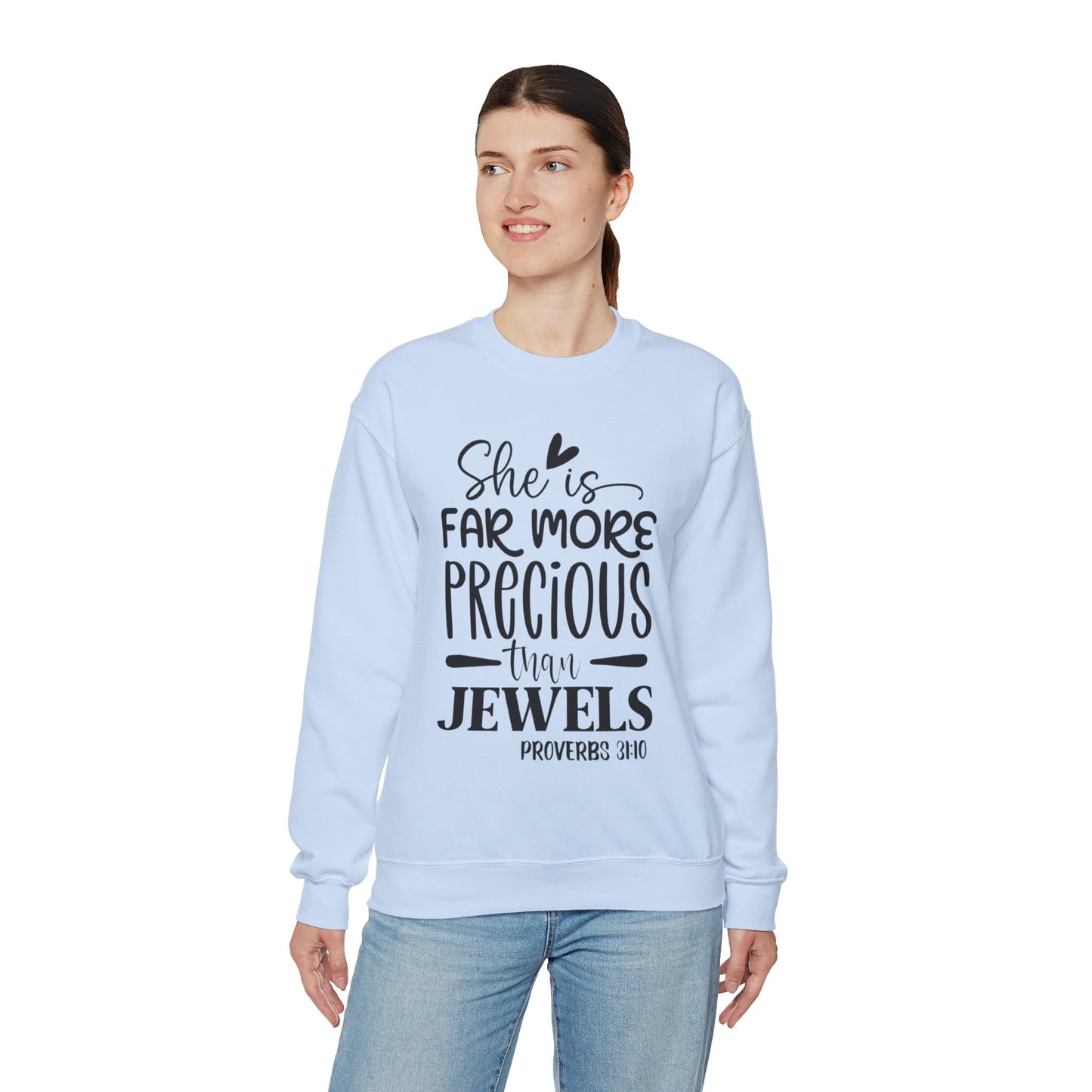 Far More Precious Women's Relaxed Sweatshirt - Sweet Baby Jeez Teez