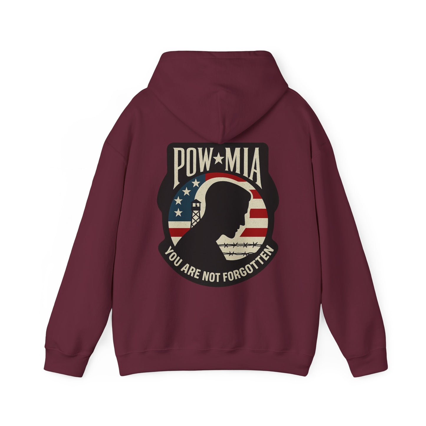 "POW MIA You are not Forgotten" Military Tribute Unisex Hoodie