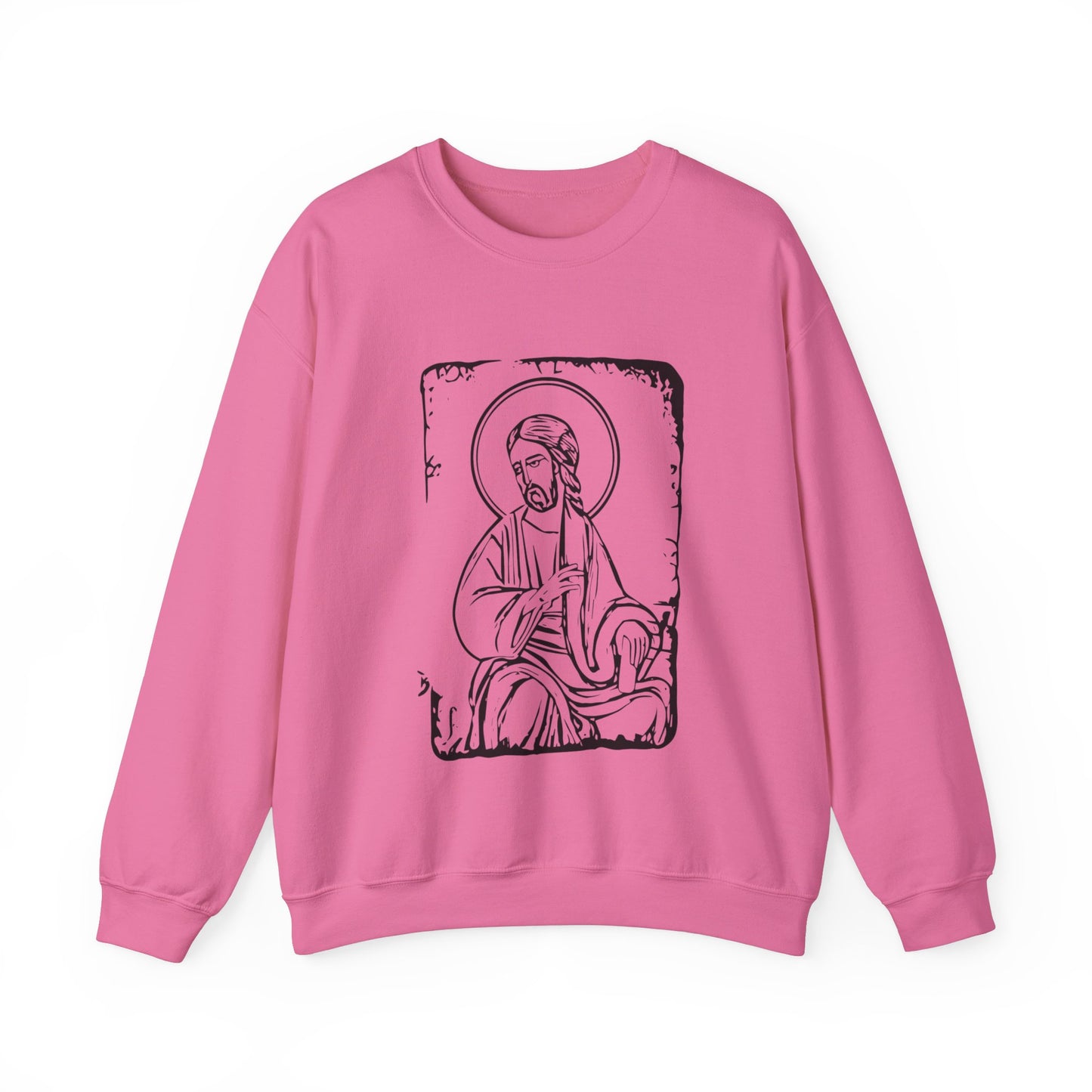Orthodox Icon Women's Relaxed Sweatshirt (Black Logo) - Sweet Baby Jeez Teez