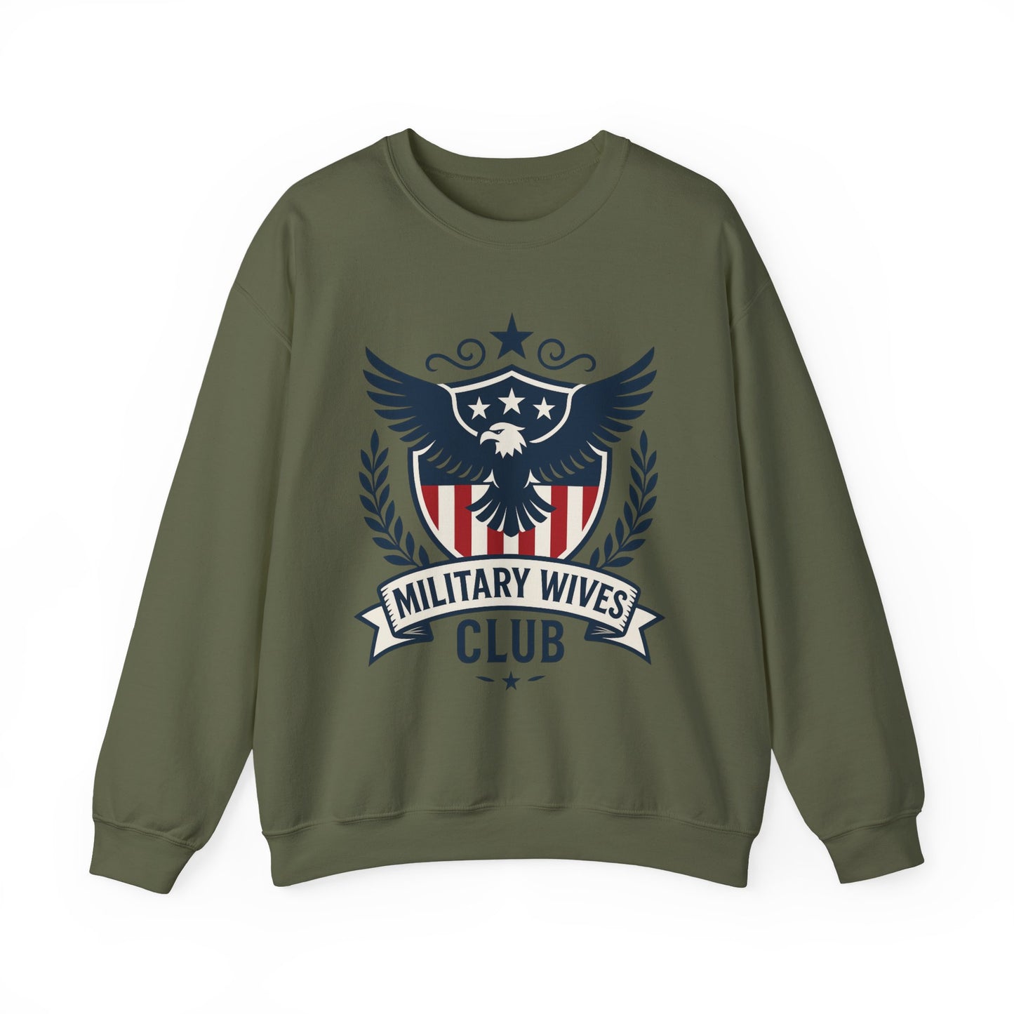 Military Moms Wives Club Relaxed Crewneck Sweatshirt