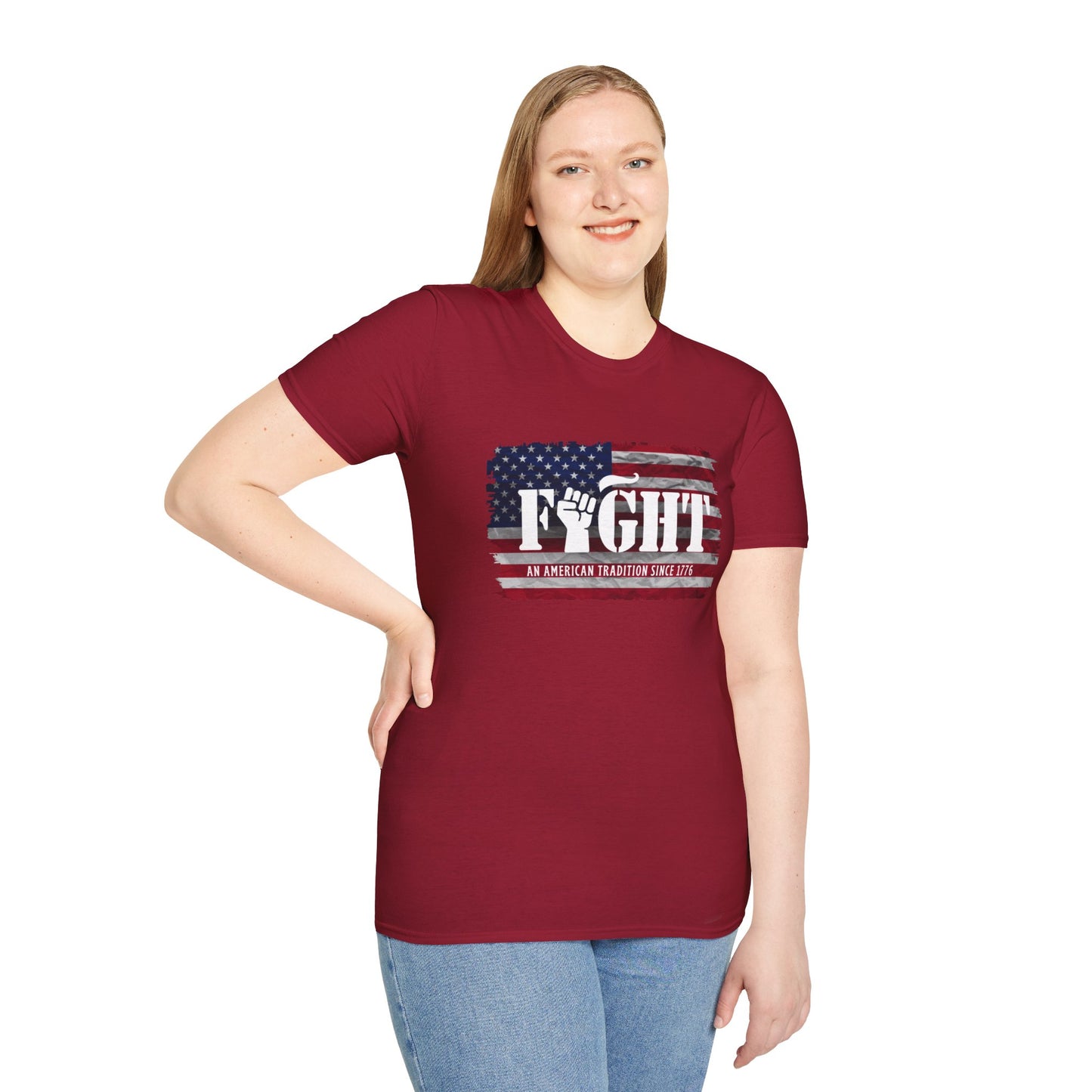 Fight Flag Women's Relaxed/Plus Tshirt - Sweet Baby Jeez Teez