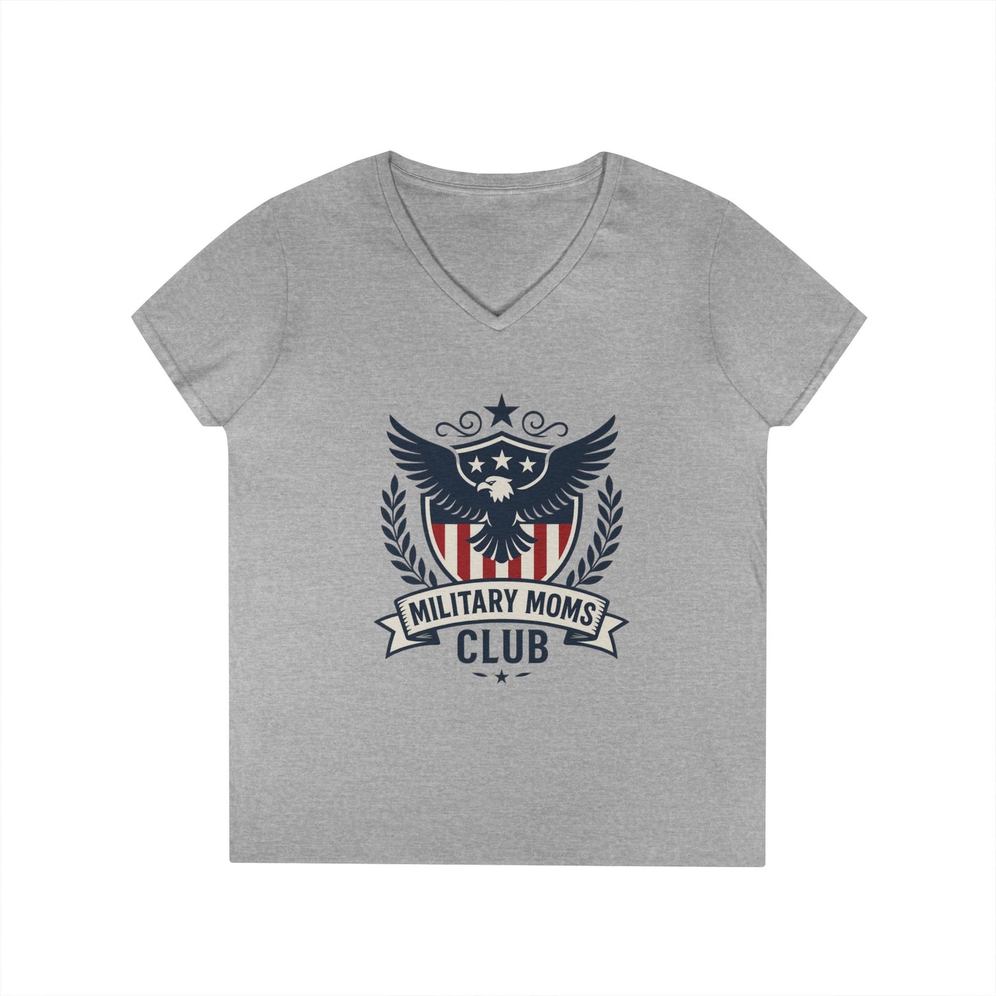 Military Moms' Club Women's V-Neck Semi-Fitted T-Shirt - Sweet Baby Jeez Teez