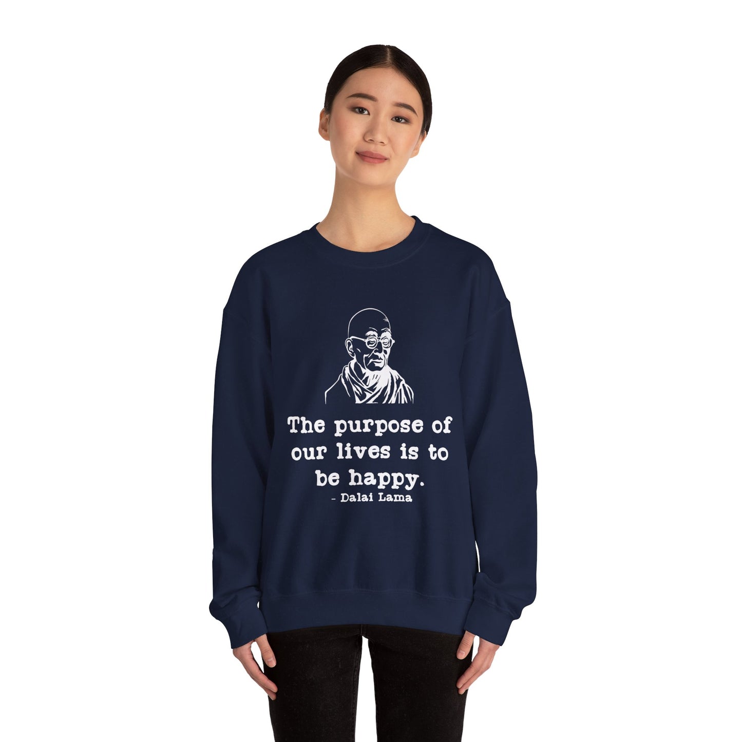 Purpose of Life Womens Relaxed Sweatshirt (IW White Logo) - Sweet Baby Jeez Teez