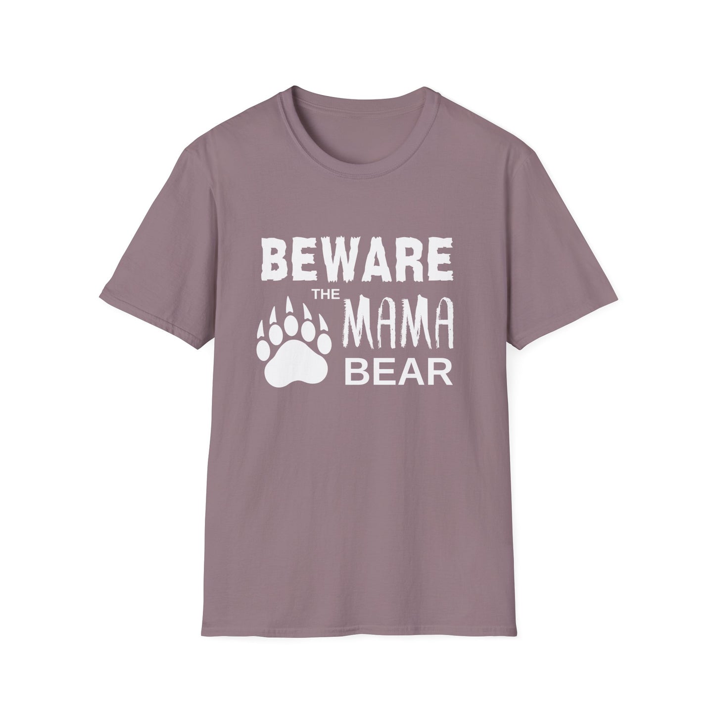 Mama Bear Women's Relaxed/Plus Tshirt (White Logo) - Sweet Baby Jeez Teez