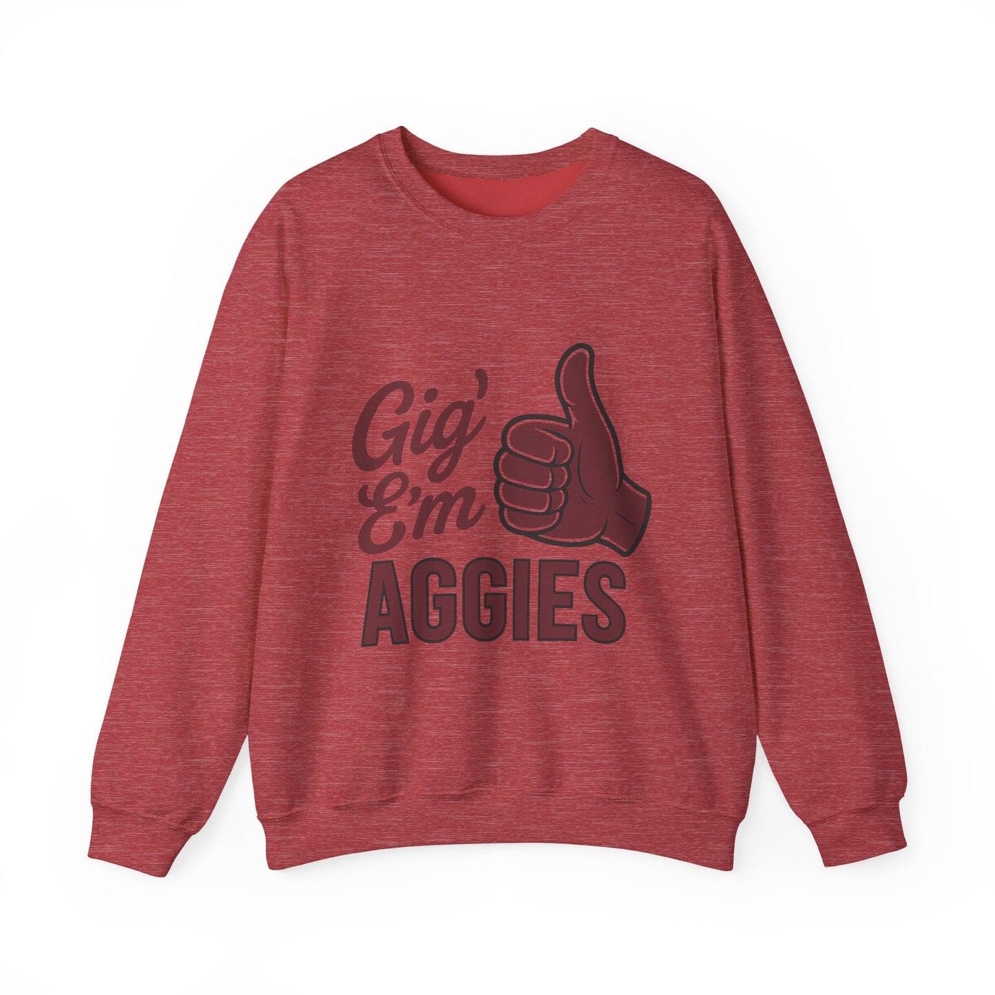Gig 'Em Aggies Texas A&M Unisex Crewneck Sweatshirt - Sweet Baby Jeez Teez