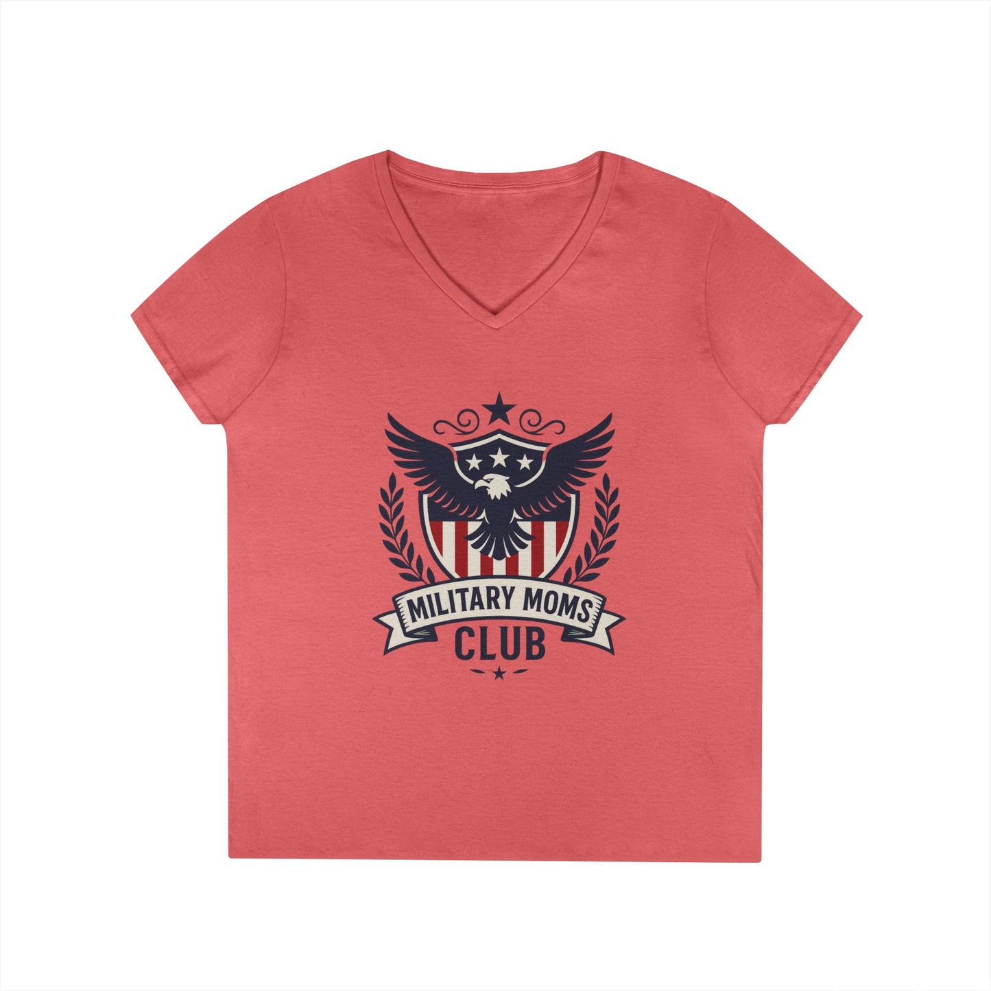 Military Moms' Club Women's V-Neck Semi-Fitted T-Shirt - Sweet Baby Jeez Teez
