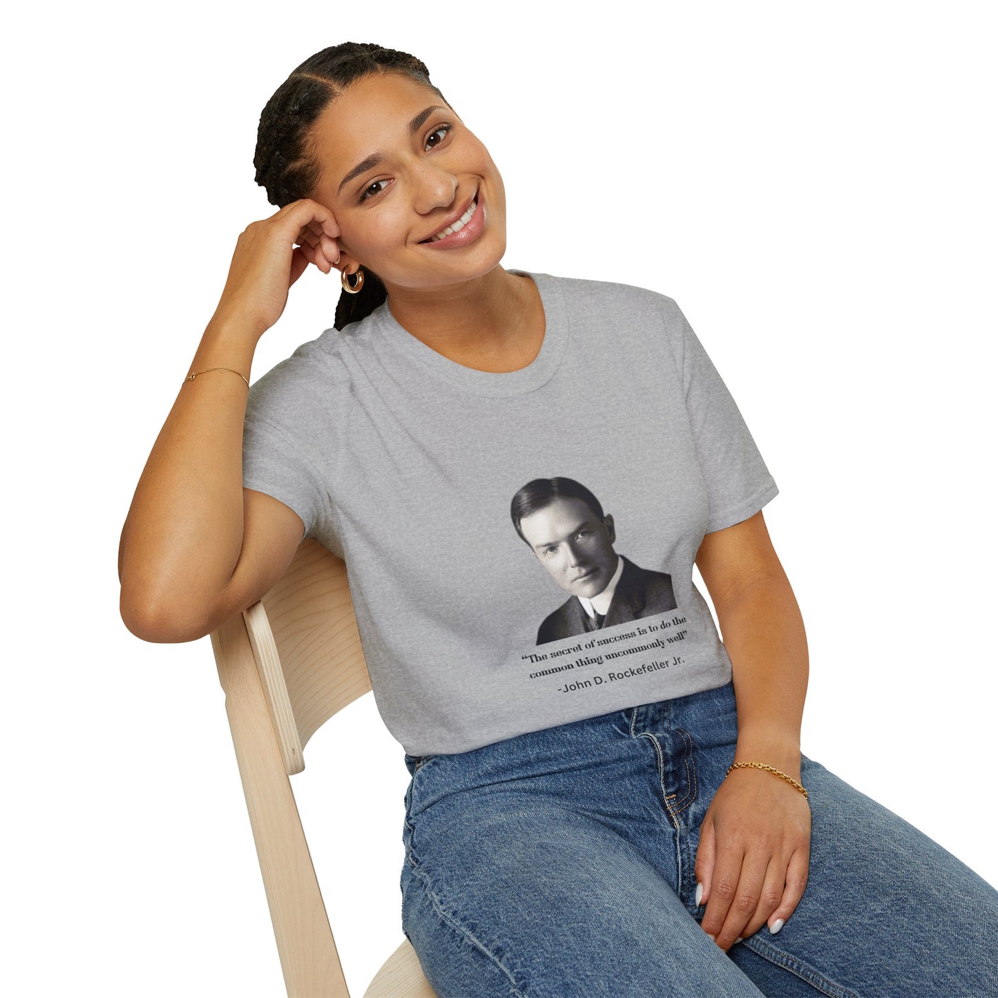 Secret to Success Women's Relaxed/Plus Tshirt (IW - Black Logo) - Sweet Baby Jeez Teez