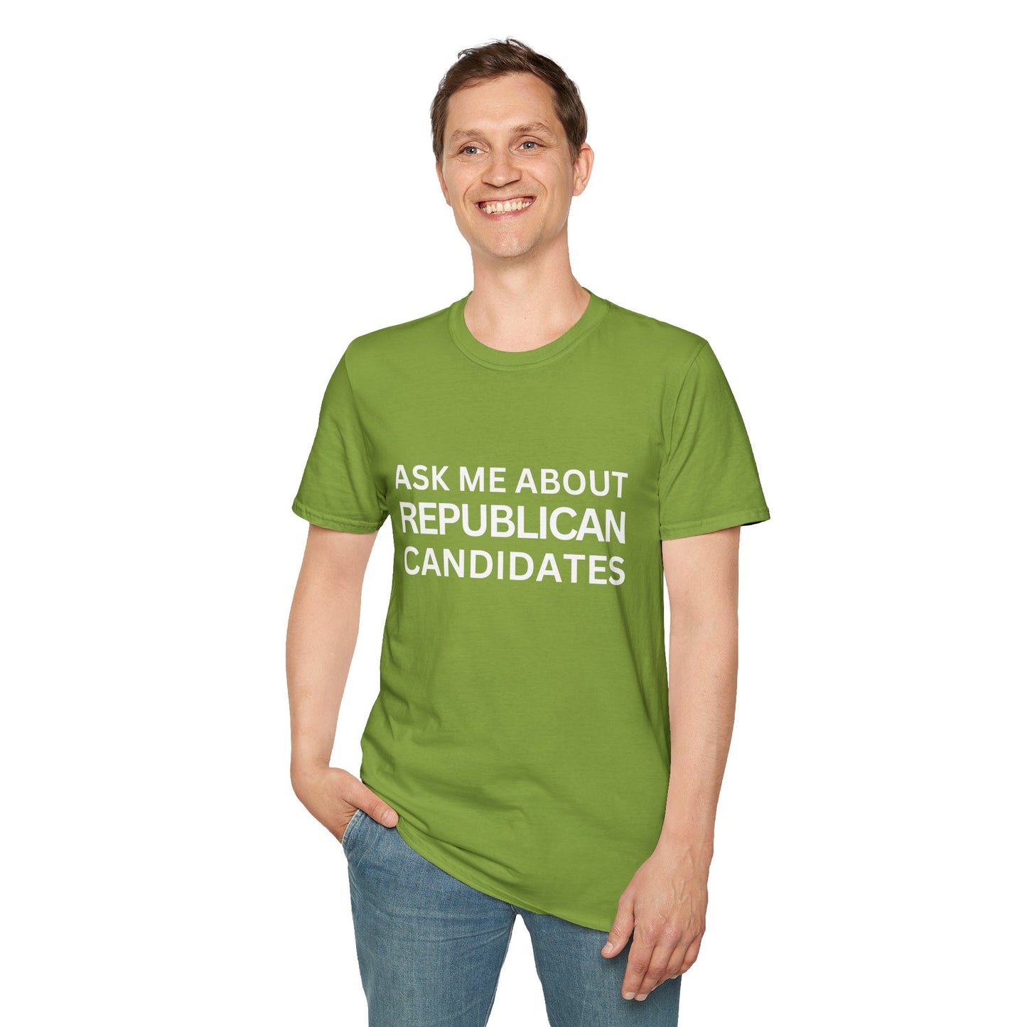 Ask Me Unisex Relaxed Tshirt (White Logo) - Sweet Baby Jeez Teez