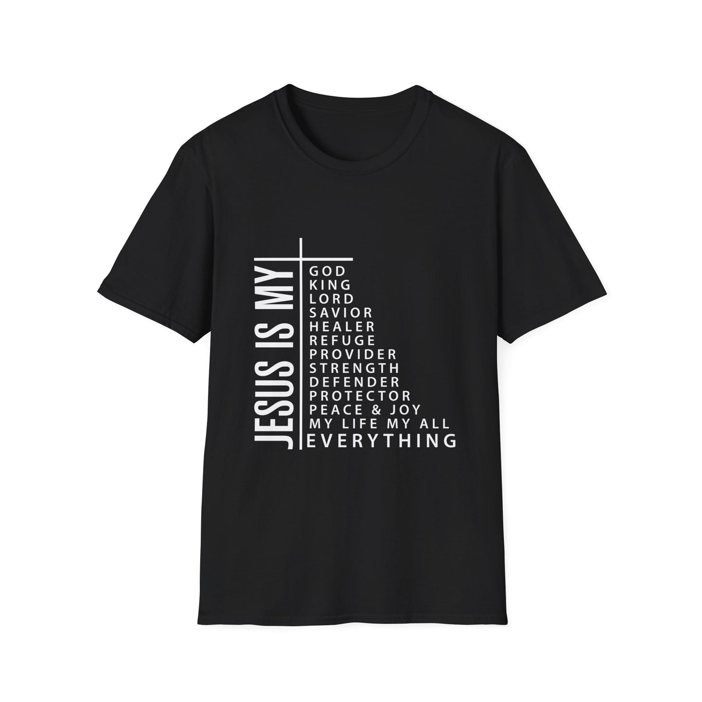 Jesus is My Women's Relaxed/Plus Tshirt (White Logo) - Sweet Baby Jeez Teez