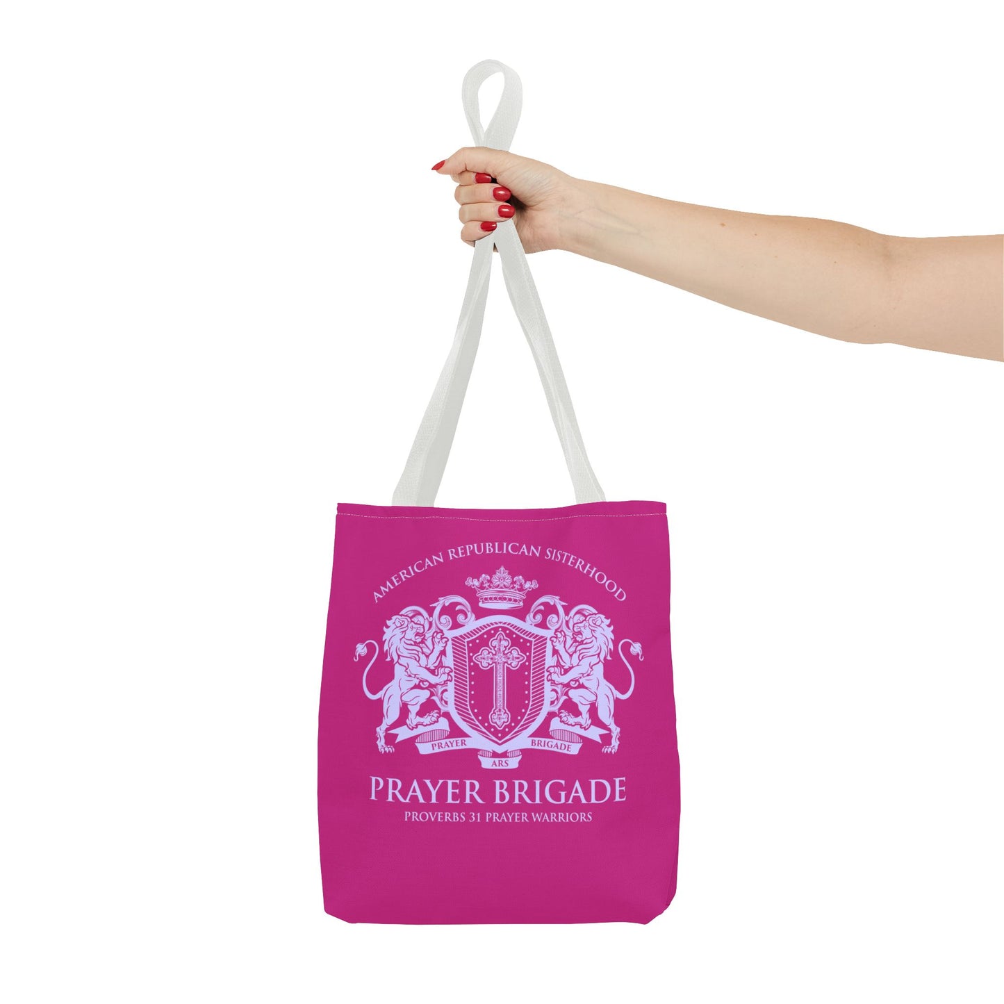 ARS Prayer Brigade Tote Bag (Hot Pink with Lilac Logo)