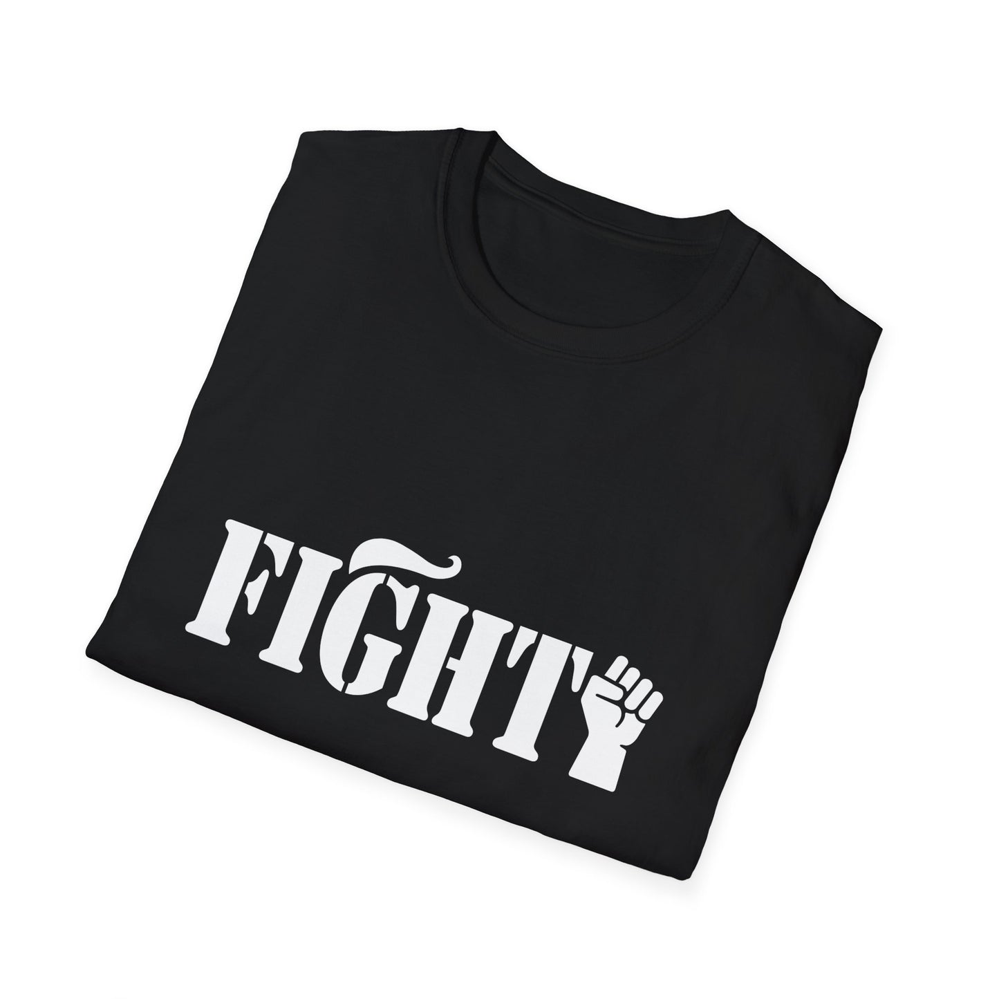 Fight Women's Relaxed/Plus Tshirt (White Fist Logo) - Sweet Baby Jeez Teez