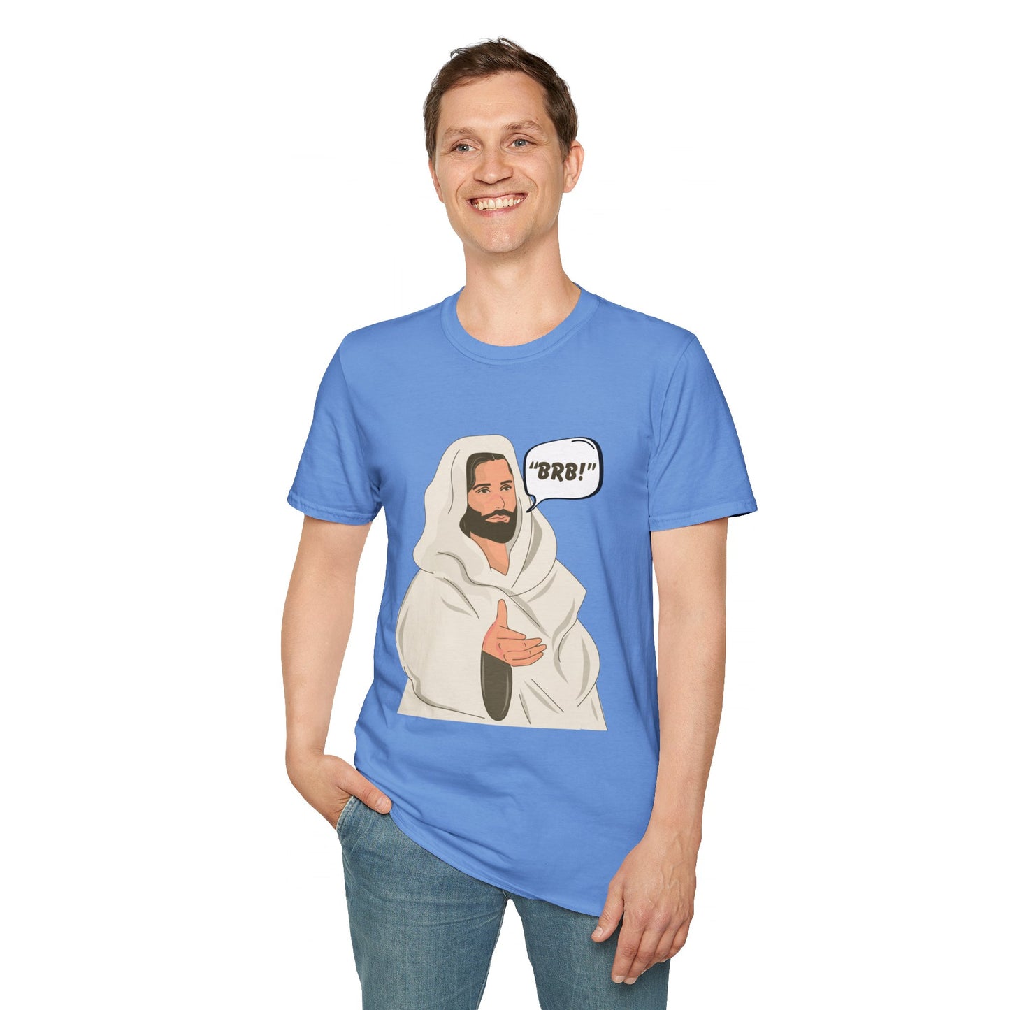 "BRB" Men's Tshirt (Cartoon Logo) - Sweet Baby Jeez Teez