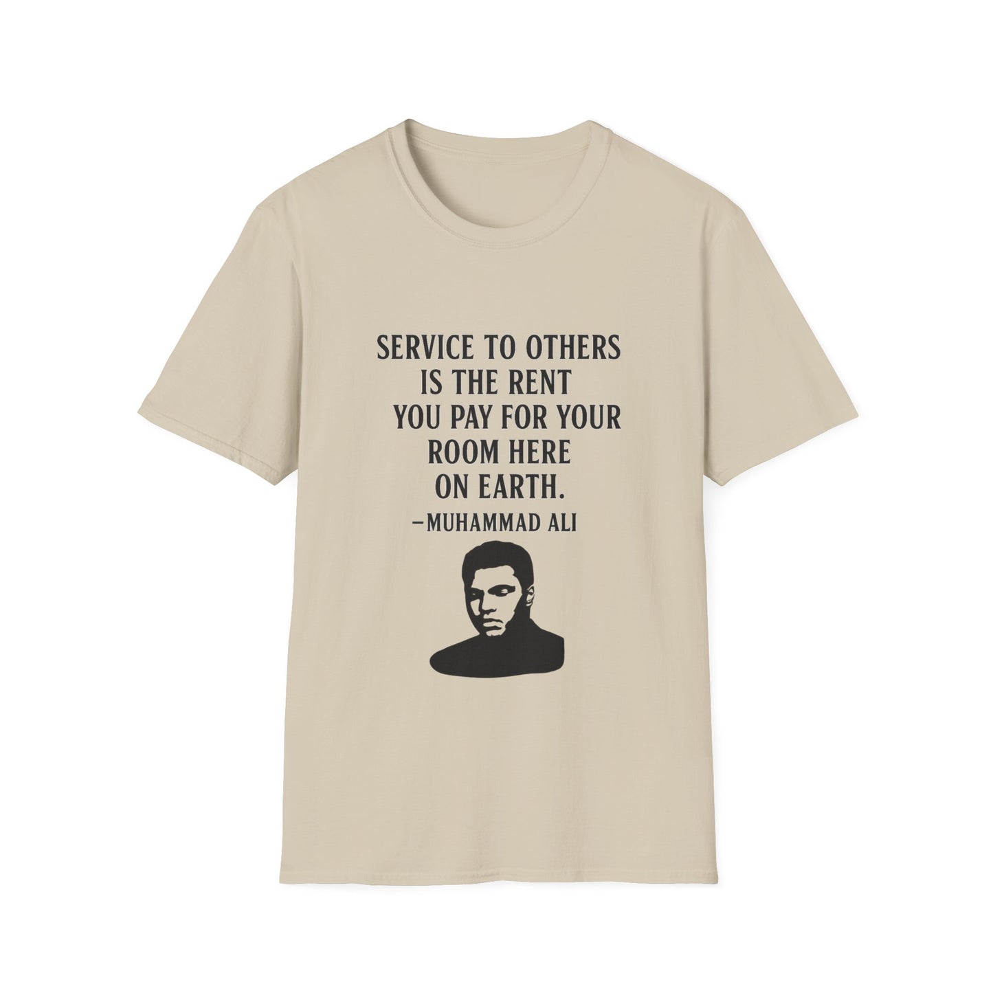 "Service to Others" Ali Unisex Softstyle Tshirt (IM Logo)