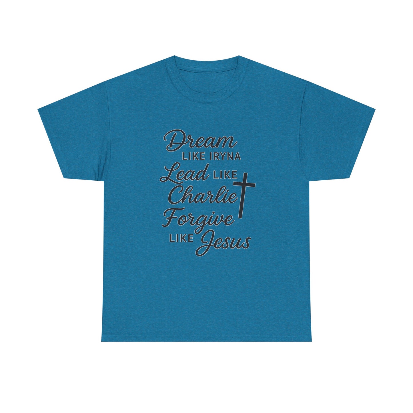 Dream, Lead, Forgive Women's Relaxed Tshirt (Black Logo)