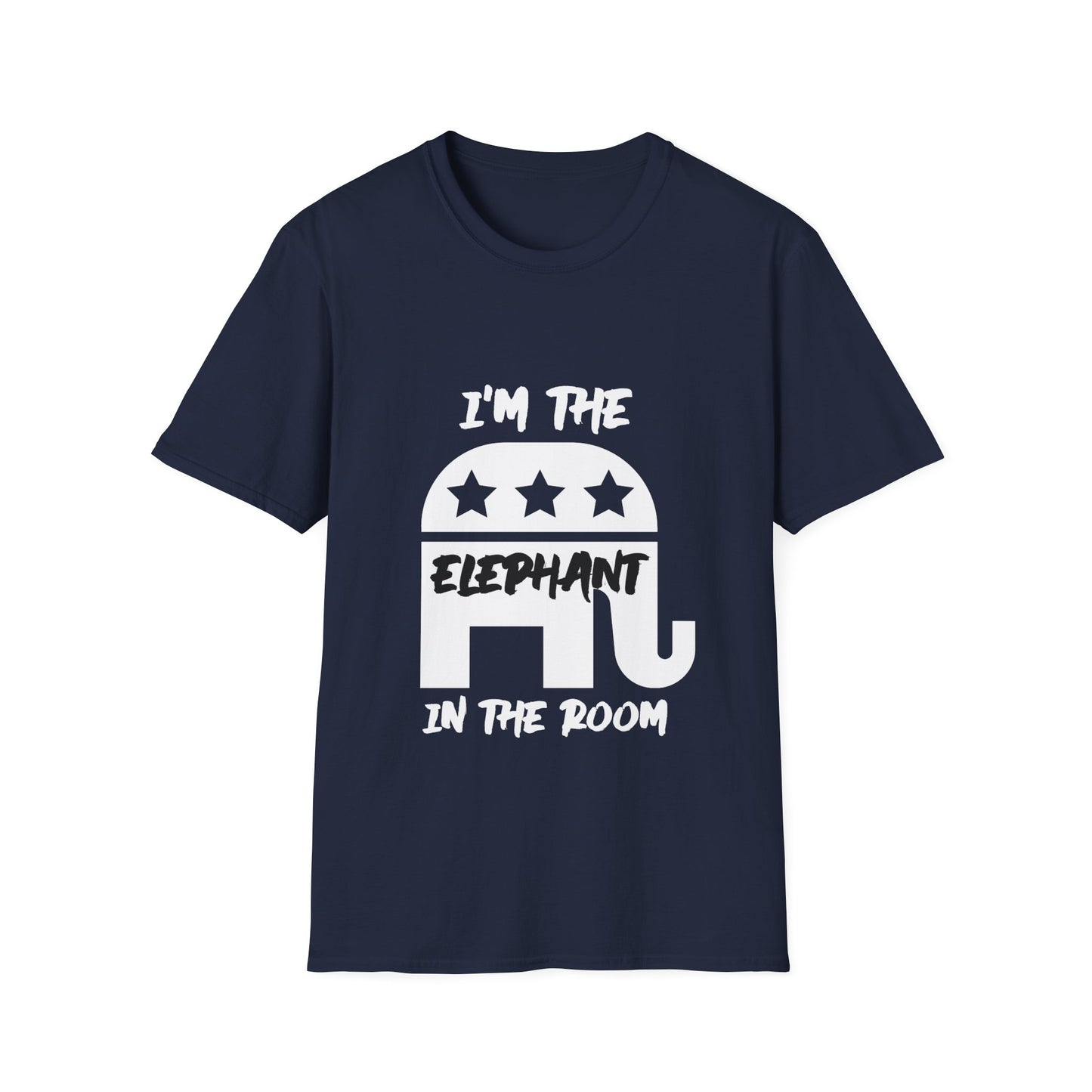 Elephant Men's Tshirt (White/Black Logo) - Sweet Baby Jeez Teez