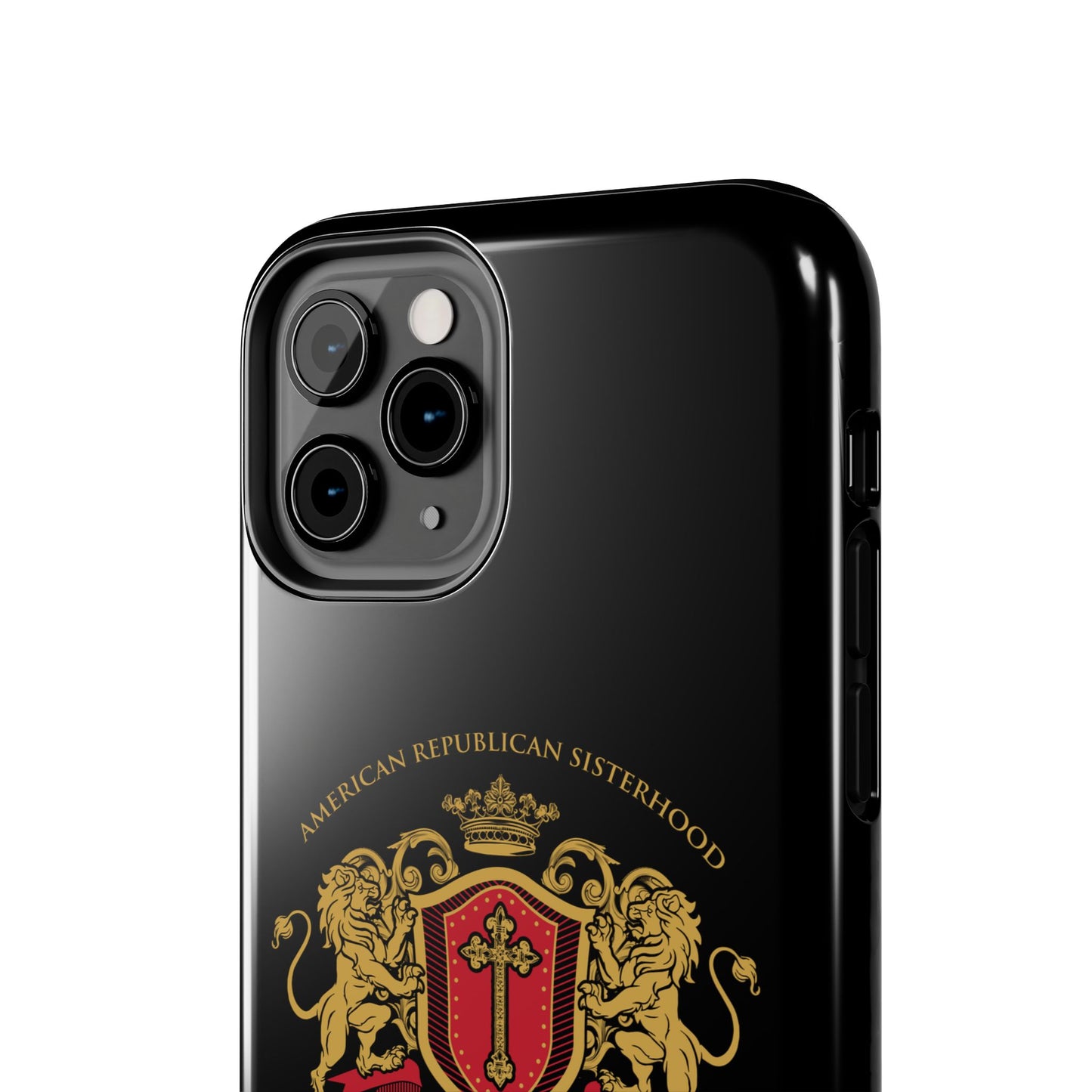 ARS Prayer Brigade Tough Phone Case (Black with Gold/Red Logo)