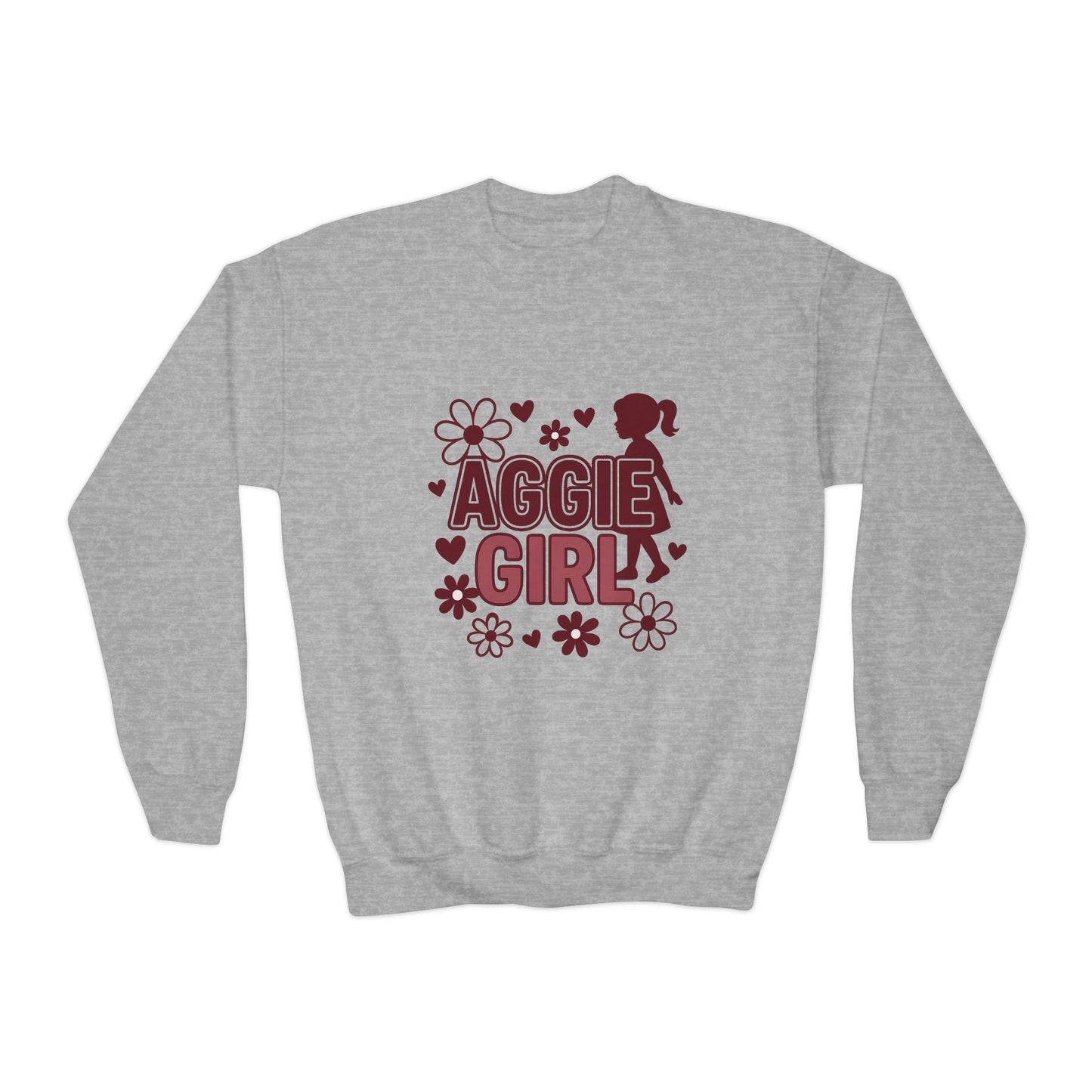"Aggie Girl" Texas A&M Kids Sweatshirt - Sweet Baby Jeez Teez