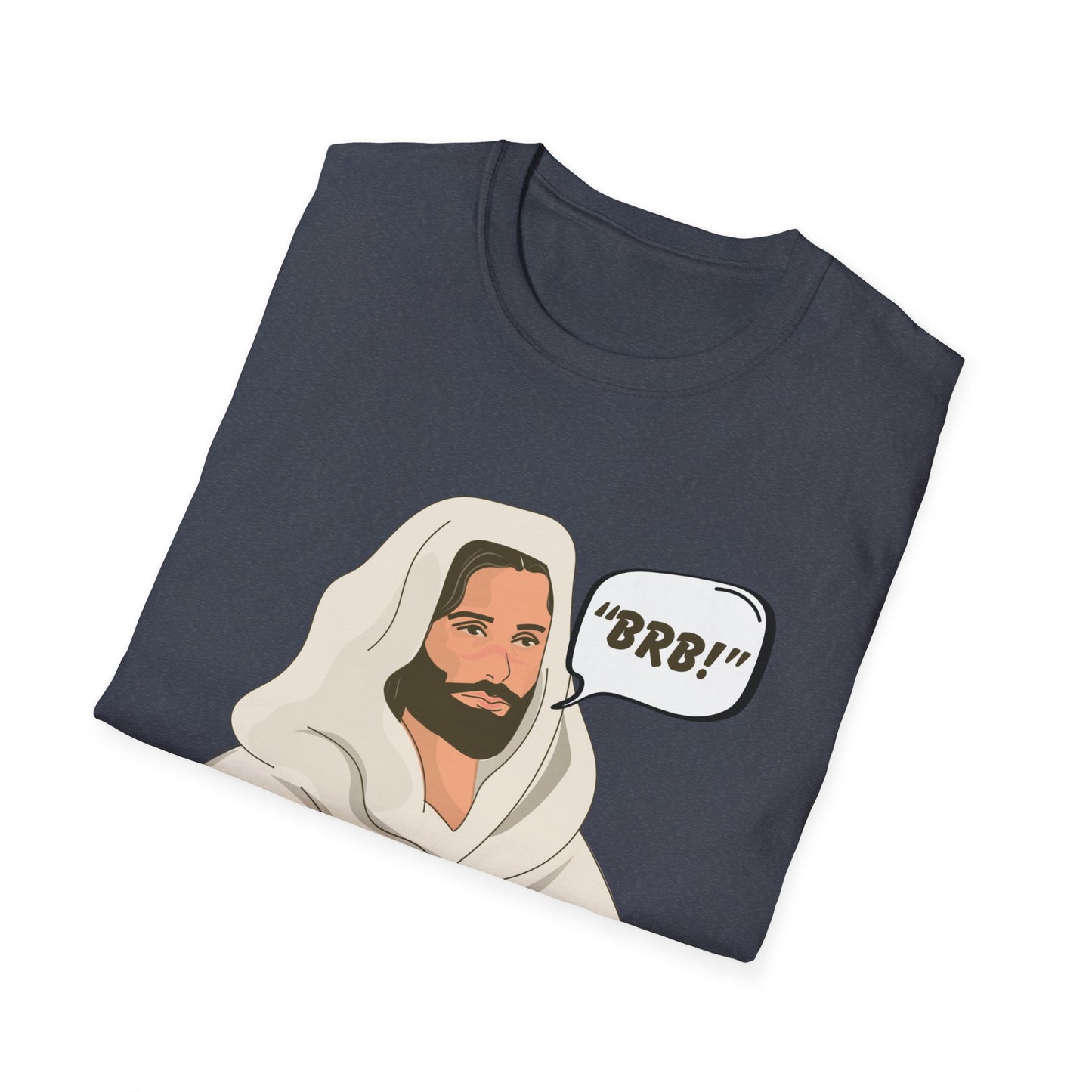 "BRB" Be Right Back Women's Relaxed/Plus Tshirt (Cartoon Logo) - Sweet Baby Jeez Teez