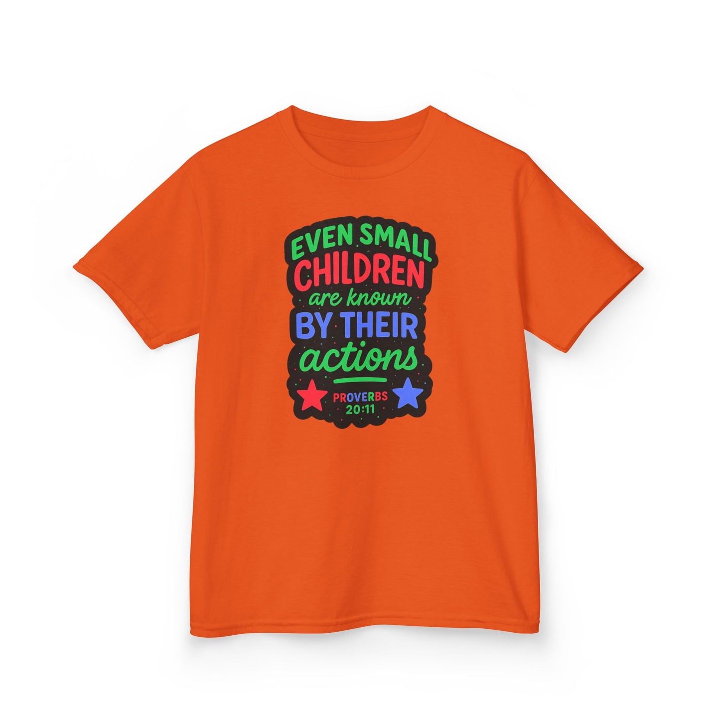 "Even Small Children" Proverbs 20:11 Boy's Bible Verse Tshirt