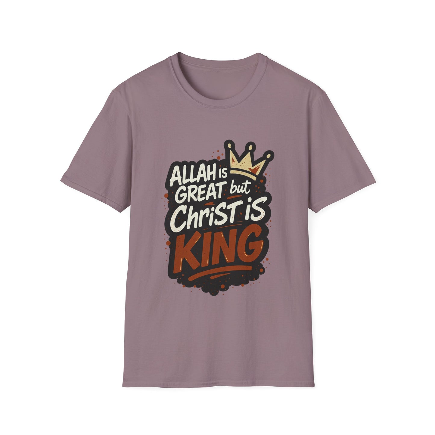 Christ is King Unisex Softstyle Tshirt (Great 2 Logo)
