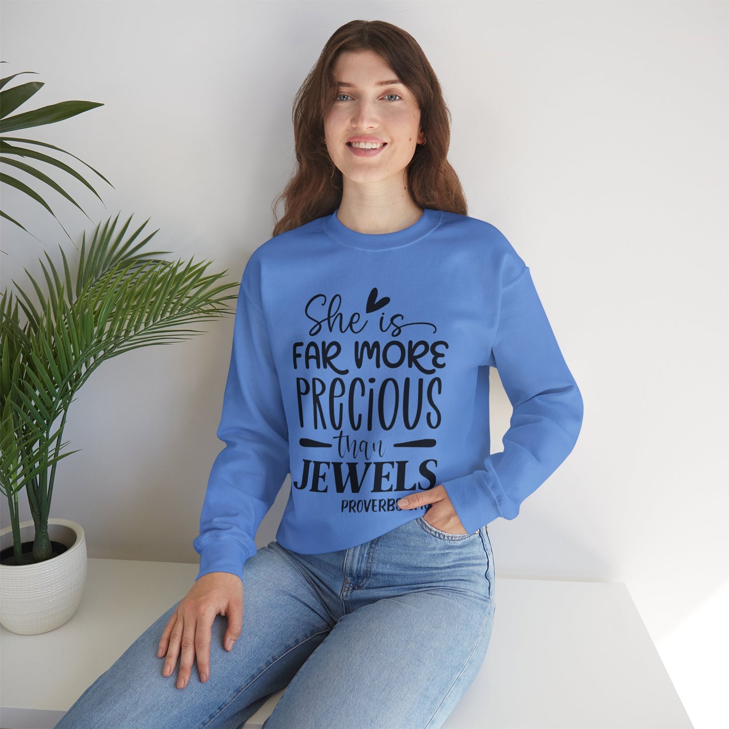 Far More Precious Women's Relaxed Sweatshirt - Sweet Baby Jeez Teez