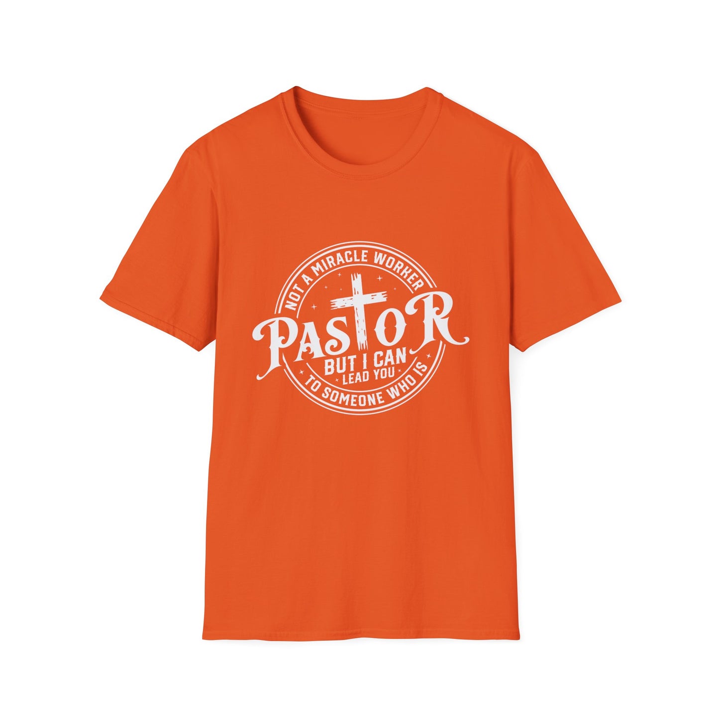"Pastor" Christian Man of Faith Softstyle Tshirt