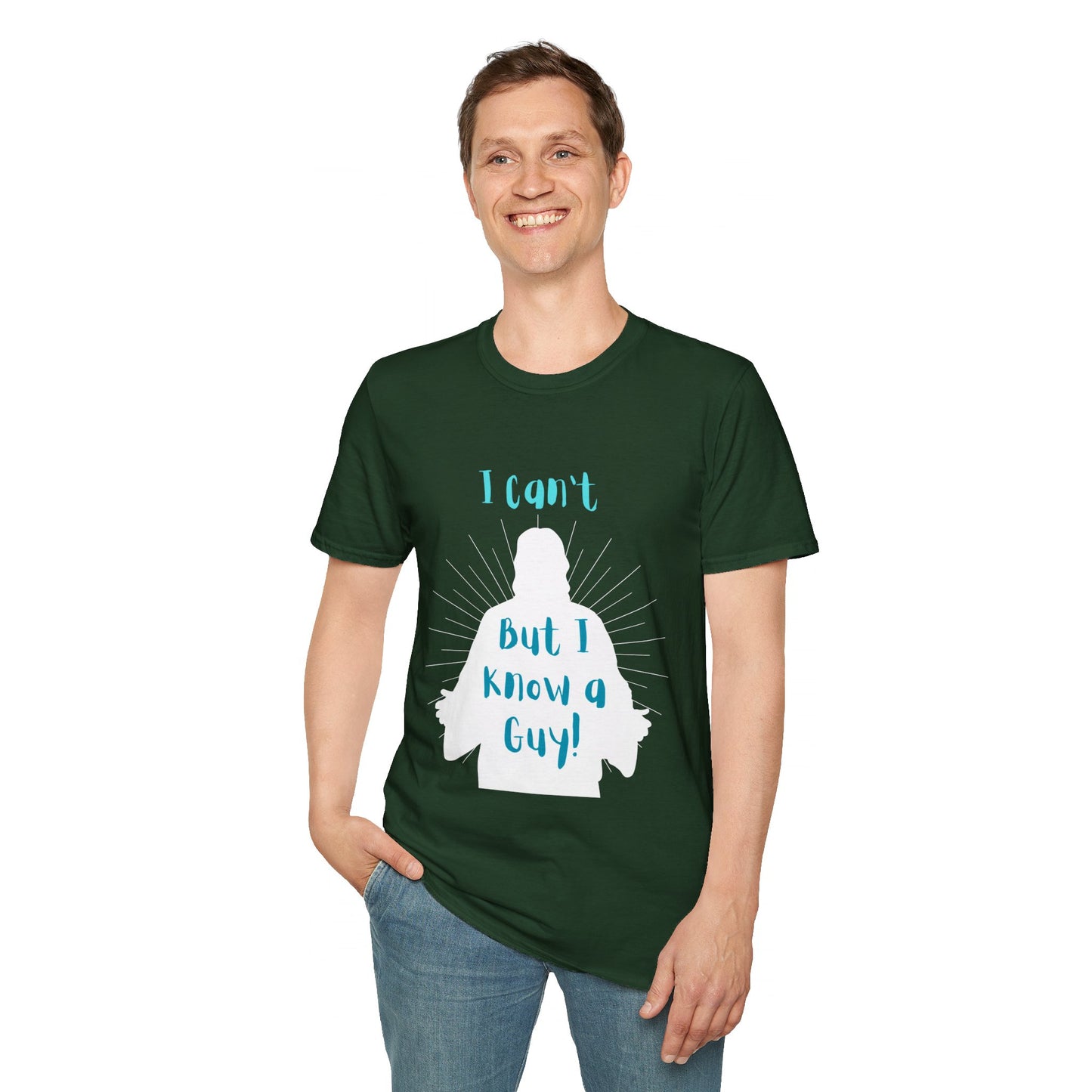 I Know a Guy Men's Tshirt (White Logo) - Sweet Baby Jeez Teez