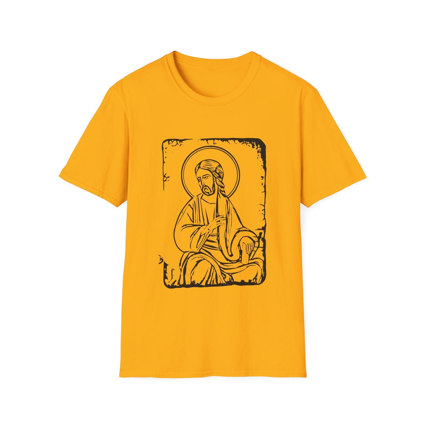 Orthodox Icon Men's Tshirt (Black Logo) - Sweet Baby Jeez Teez