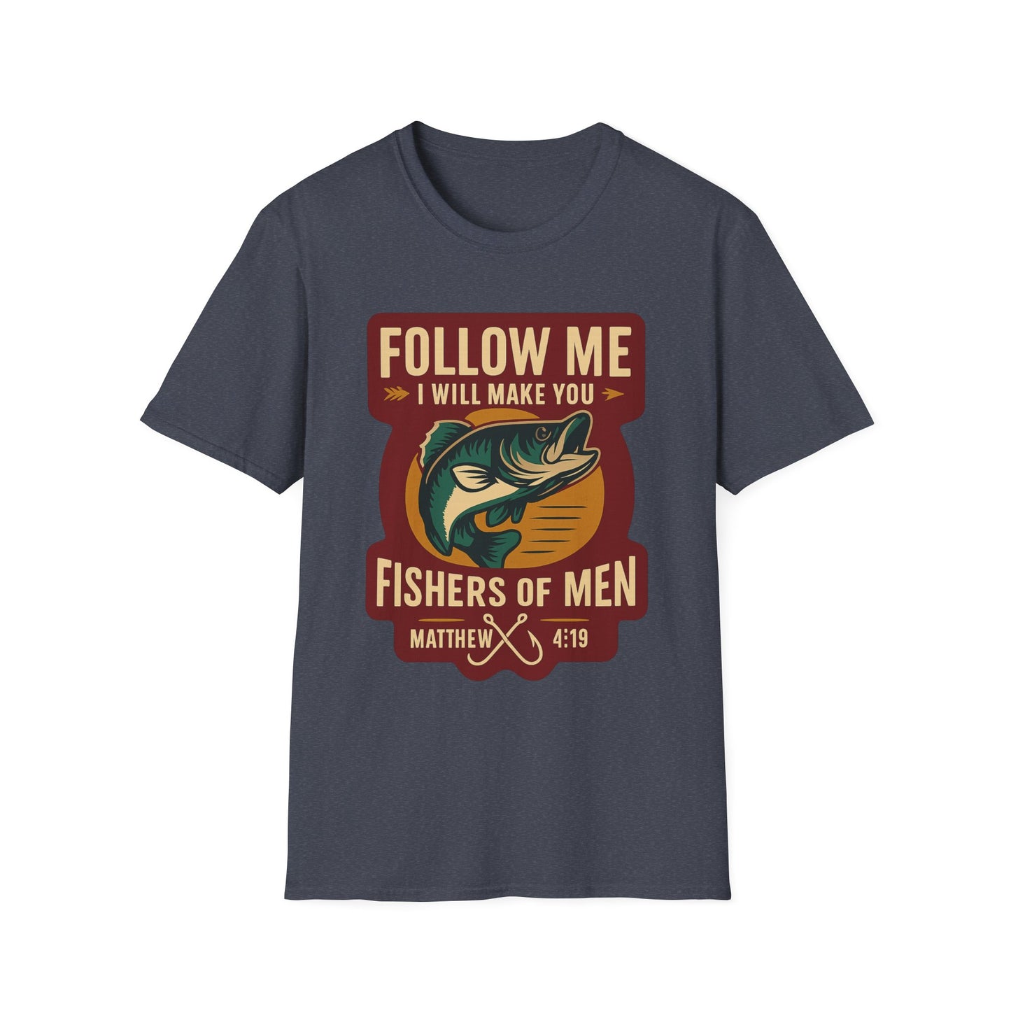 "Follow Me" Bible Verse Unisex Softstyle Tshirt