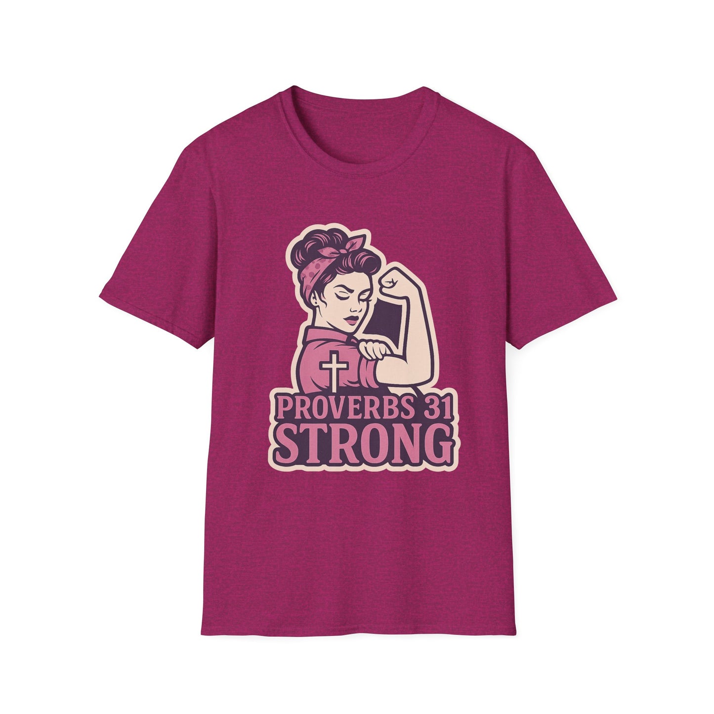 Proverbs 31 Strong Christian Women's Empowering Softstyle T-Shirt
