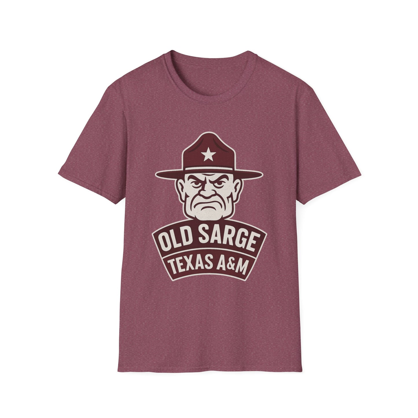 Texas A&M Old Sarge Unisex Softstyle T-Shirt - Sweet Baby Jeez Teez