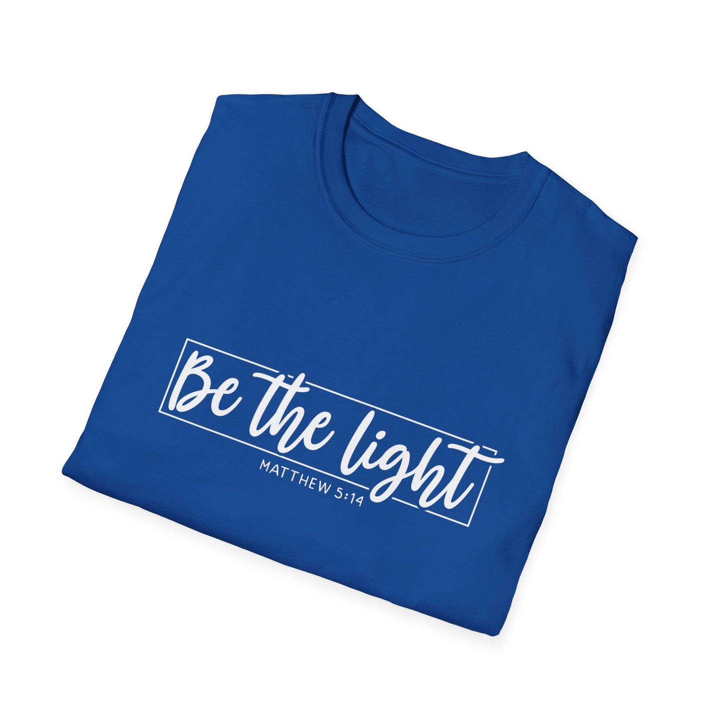 Be the Light Womens Relaxed/Plus Tshirt (White Logo) - Sweet Baby Jeez Teez