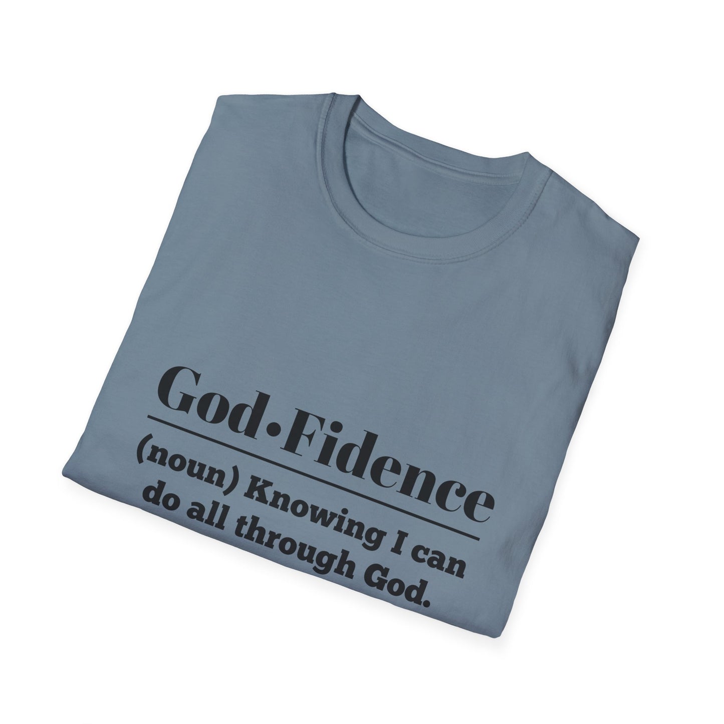 God-Fidence Men's Tshirt (Black Logo) - Sweet Baby Jeez Teez