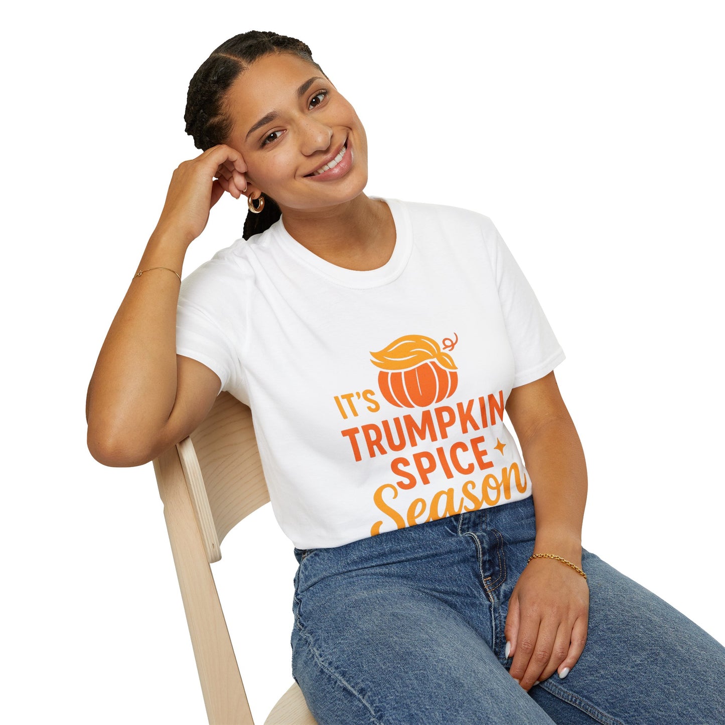 TRUMPkin Spice Ladies T-shirt (Pumpkin Logo)