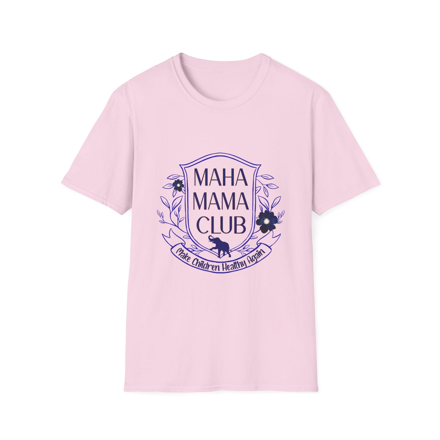 MAHA MAMA CLUB Women's Relaxed Tshirt (Open Crest Logo) - Sweet Baby Jeez Teez