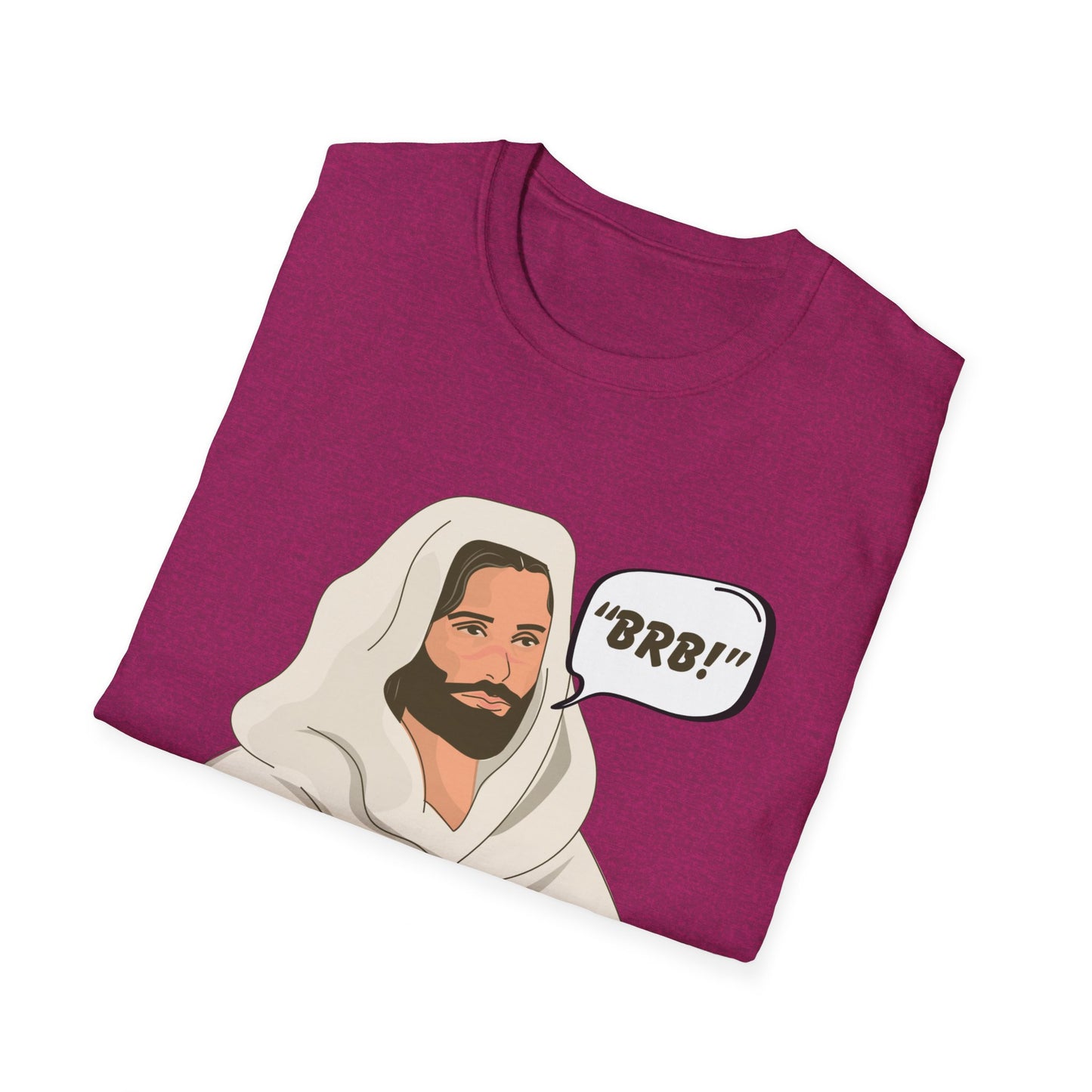 "BRB" Be Right Back Women's Relaxed/Plus Tshirt (Cartoon Logo) - Sweet Baby Jeez Teez