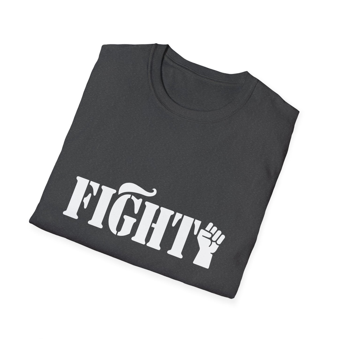 Fight Women's Relaxed/Plus Tshirt (White Fist Logo) - Sweet Baby Jeez Teez