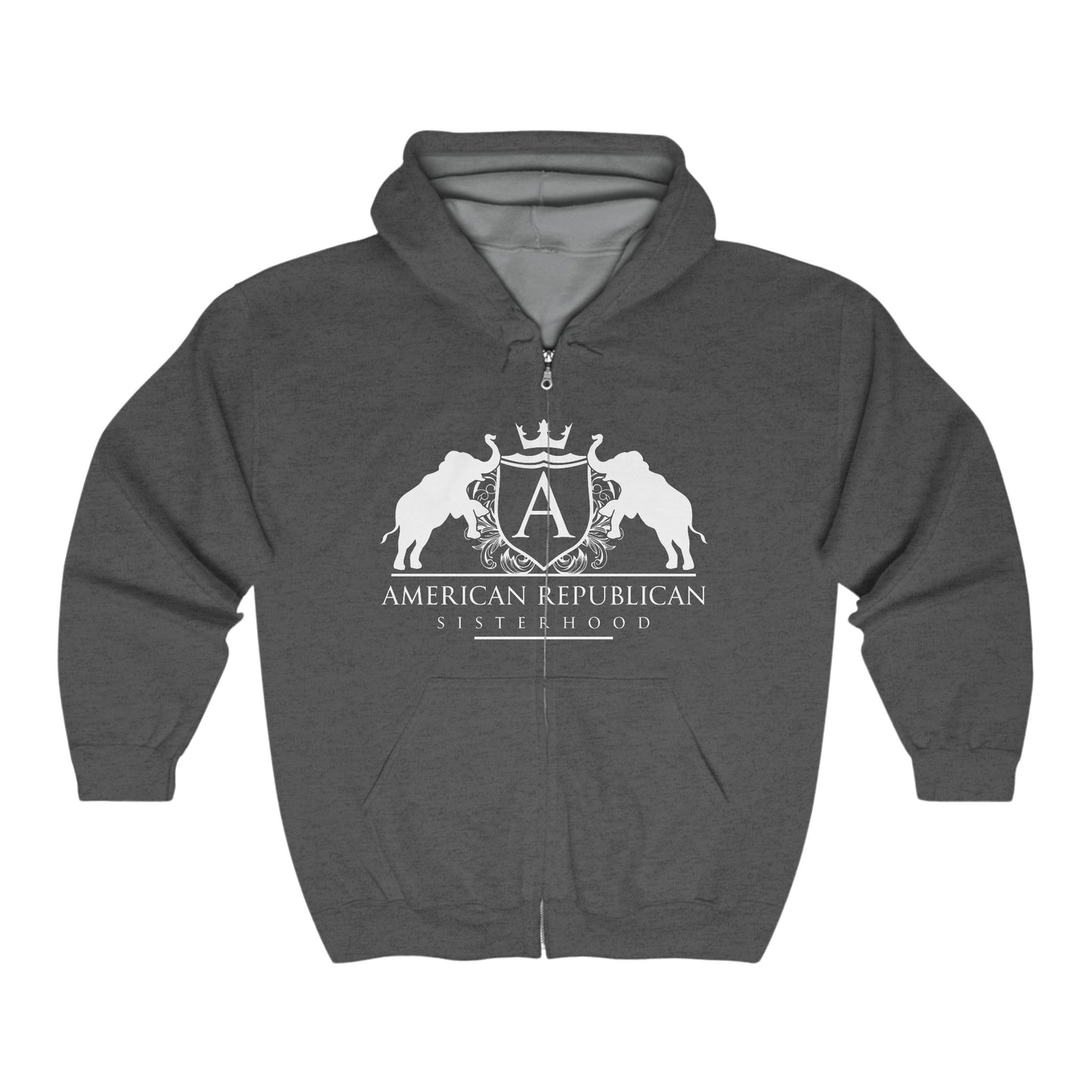 ARS Logo Ladies Full-Zip Hoodie (ARS - White Logo) - Sweet Baby Jeez Teez