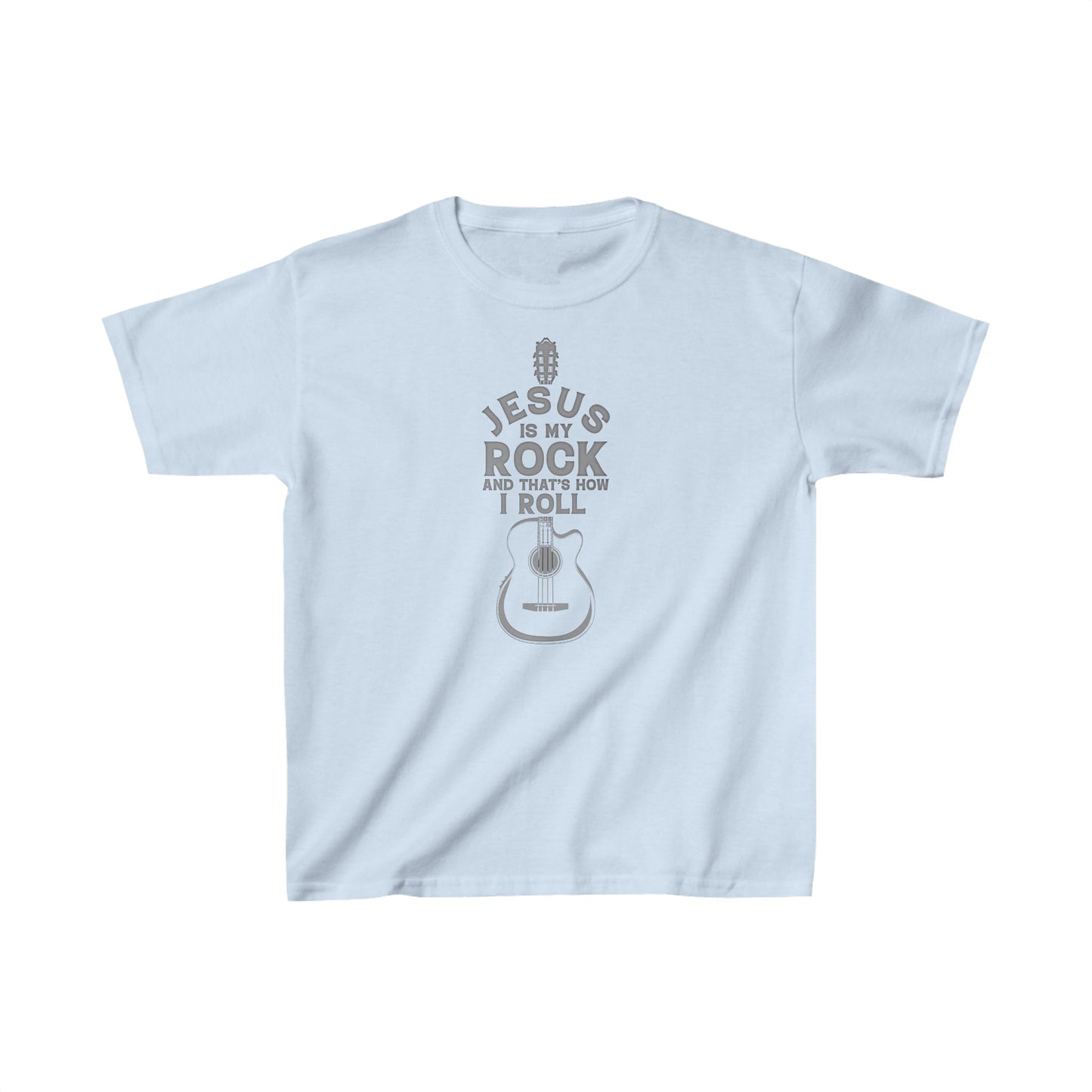 Jesus is My Rock Boys Tshirt (Gray Logo) - Sweet Baby Jeez Teez