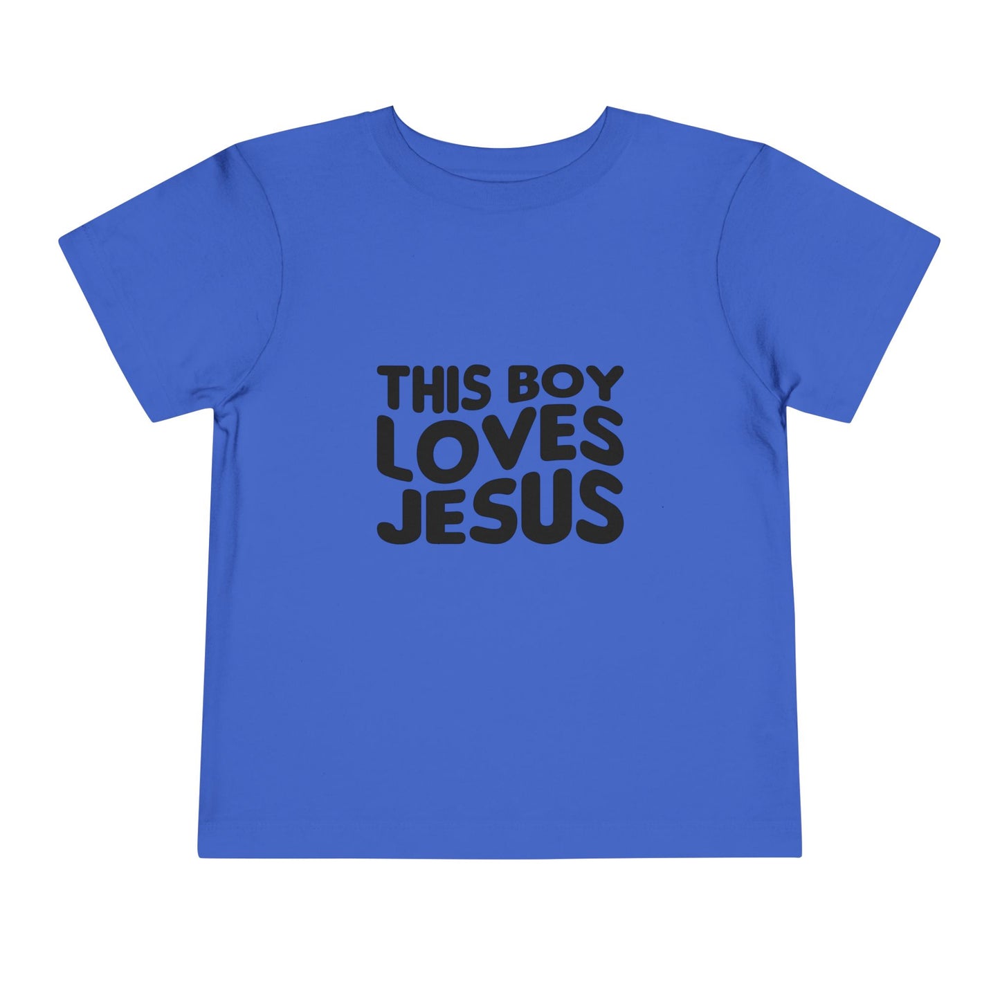This Boy Loves Jesus Toddler Tshirt - Sweet Baby Jeez Teez