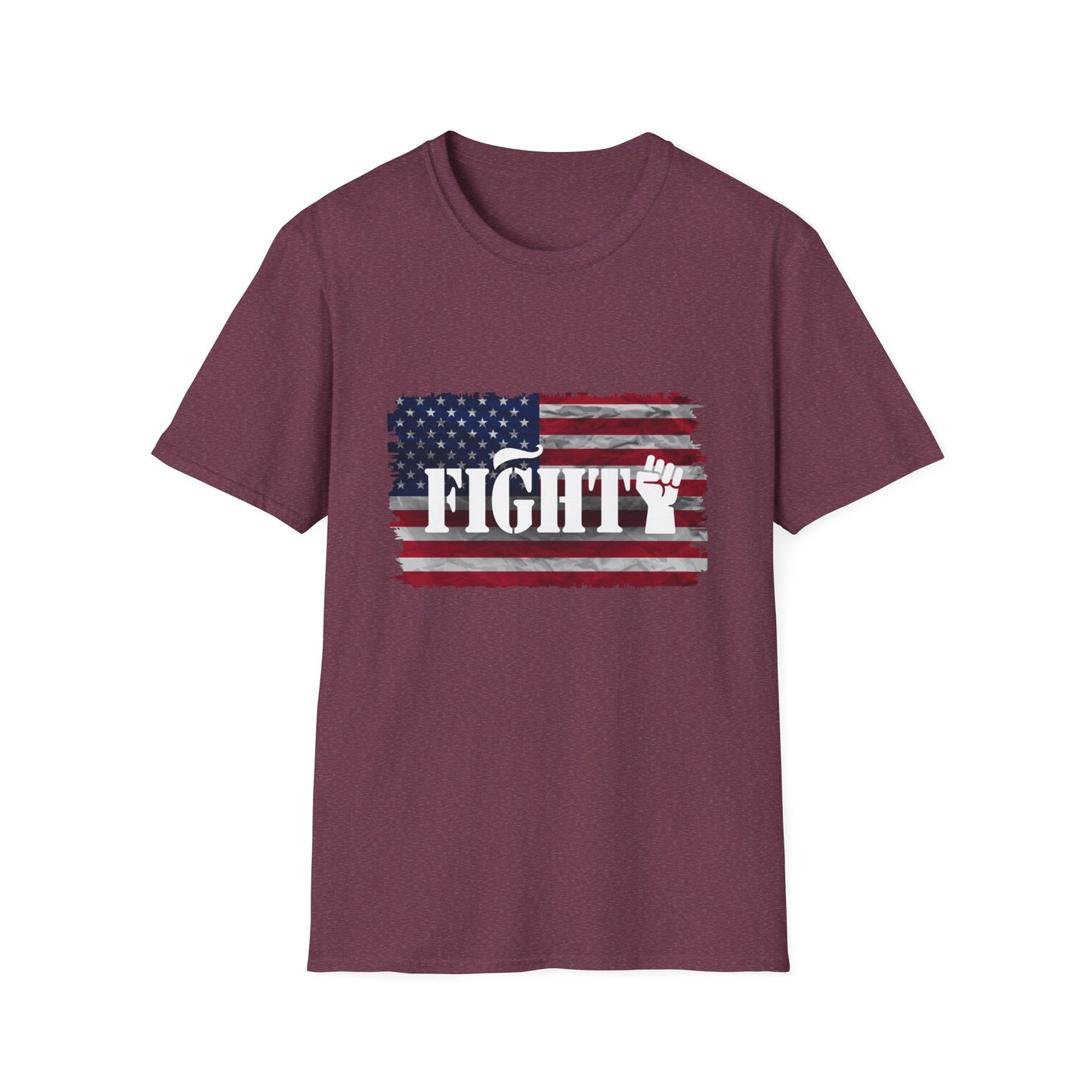 Fight Men's Tshirt (Flag Logo) - Sweet Baby Jeez Teez