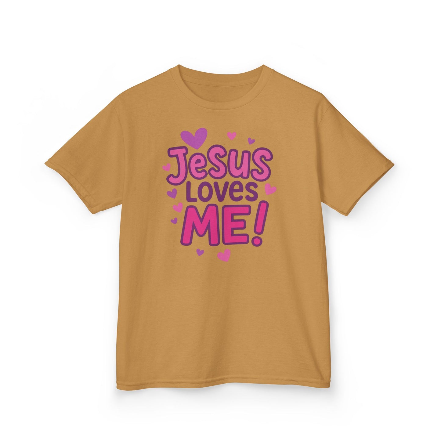 "Jesus Love Me!" Christian Girls Tshirt (Hearts Logo)