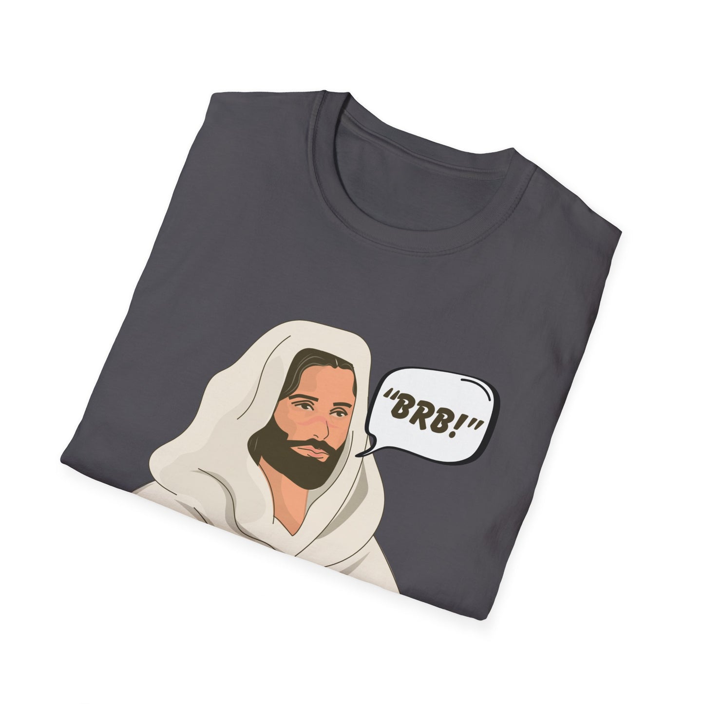 "BRB" Be Right Back Women's Relaxed/Plus Tshirt (Cartoon Logo) - Sweet Baby Jeez Teez