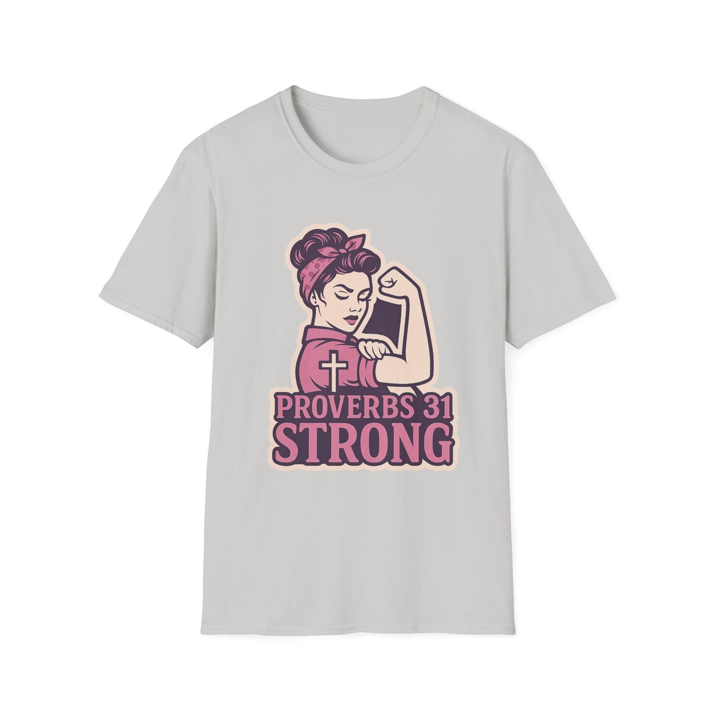 Proverbs 31 Strong Christian Women's Empowering Softstyle T-Shirt