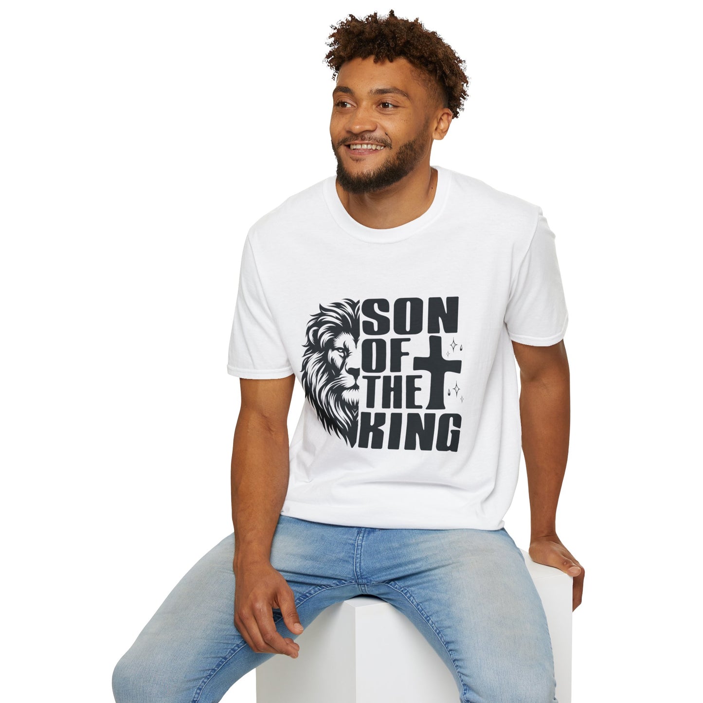 Son of the King Men's Tshirt (Black Logo) - Sweet Baby Jeez Teez