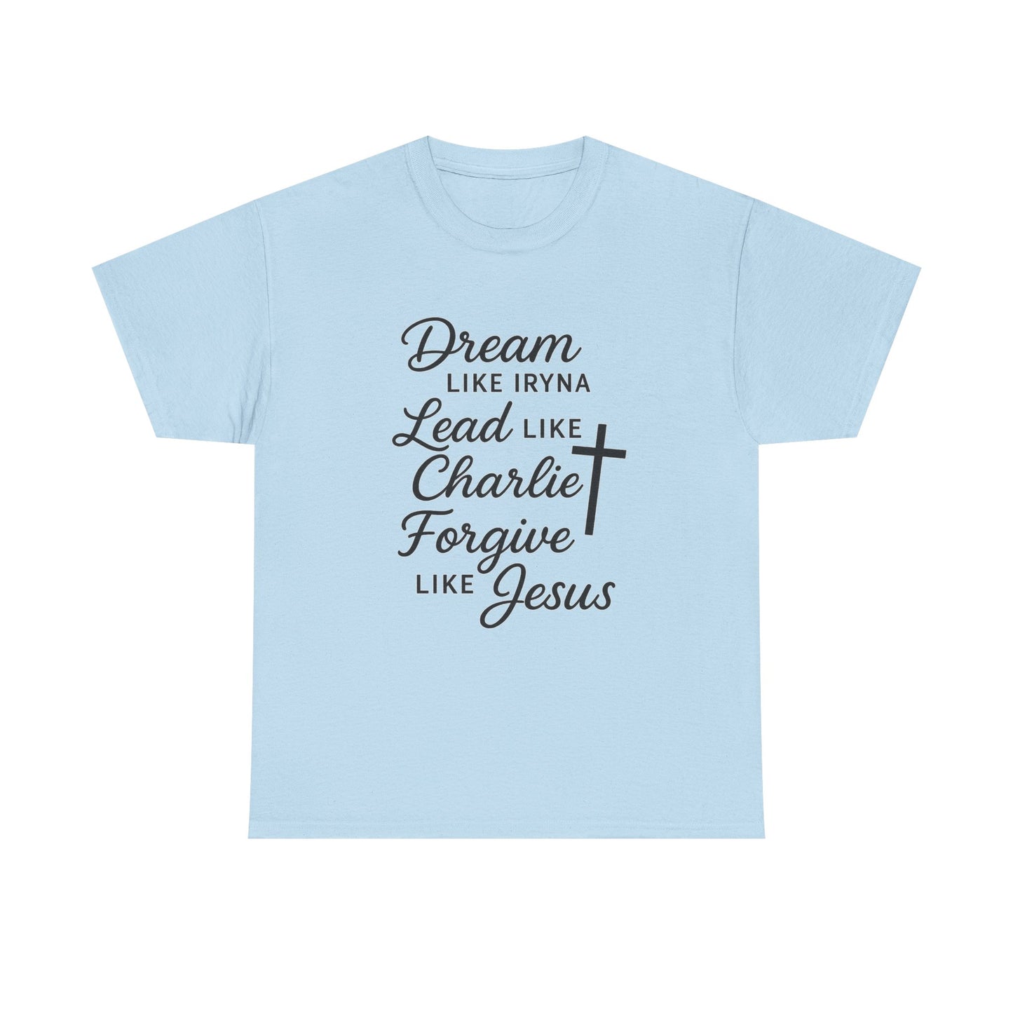 Dream, Lead, Forgive Women's Relaxed Tshirt (Black Logo)