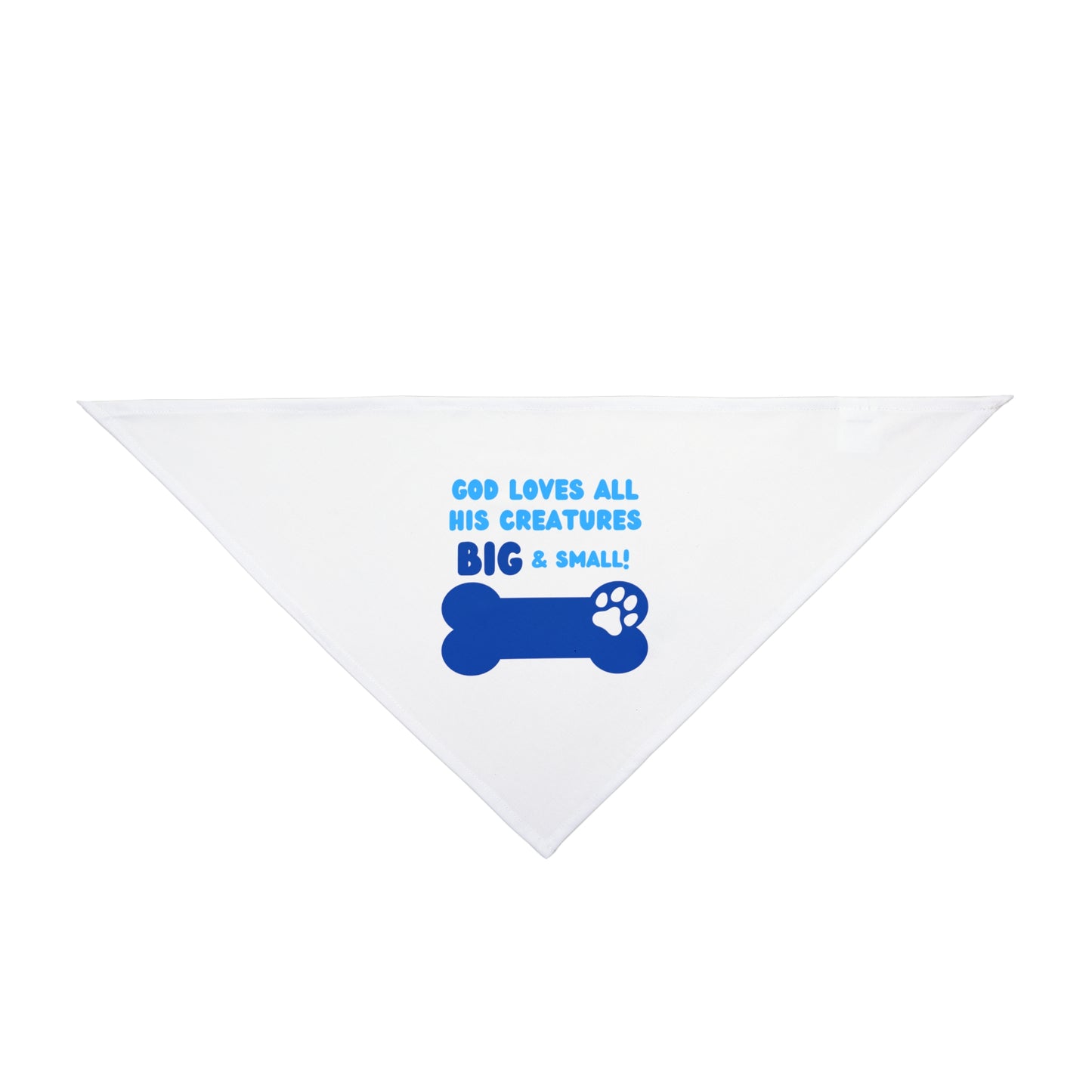 God Loves All Doggo Bandana (Blue Logo) - Sweet Baby Jeez Teez