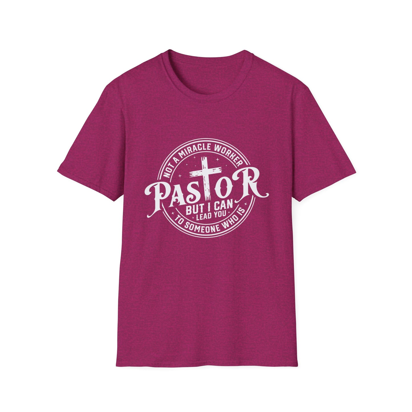"Pastor" Christian Man of Faith Softstyle Tshirt