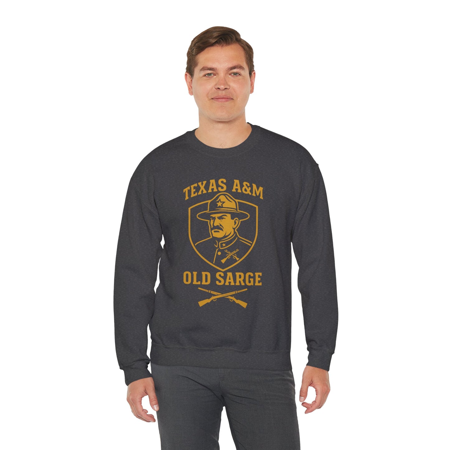 Vintage Texas A&M Old Sarge Cozy Unisex Crewneck Sweatshirt