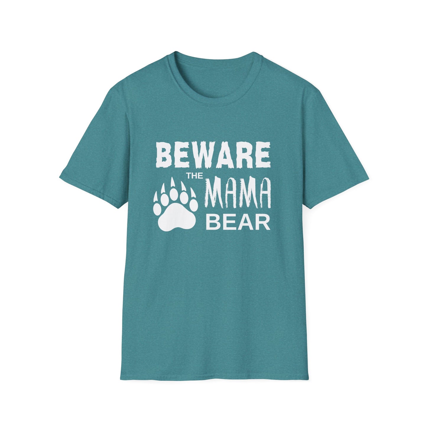 Mama Bear Women's Relaxed/Plus Tshirt (White Logo) - Sweet Baby Jeez Teez